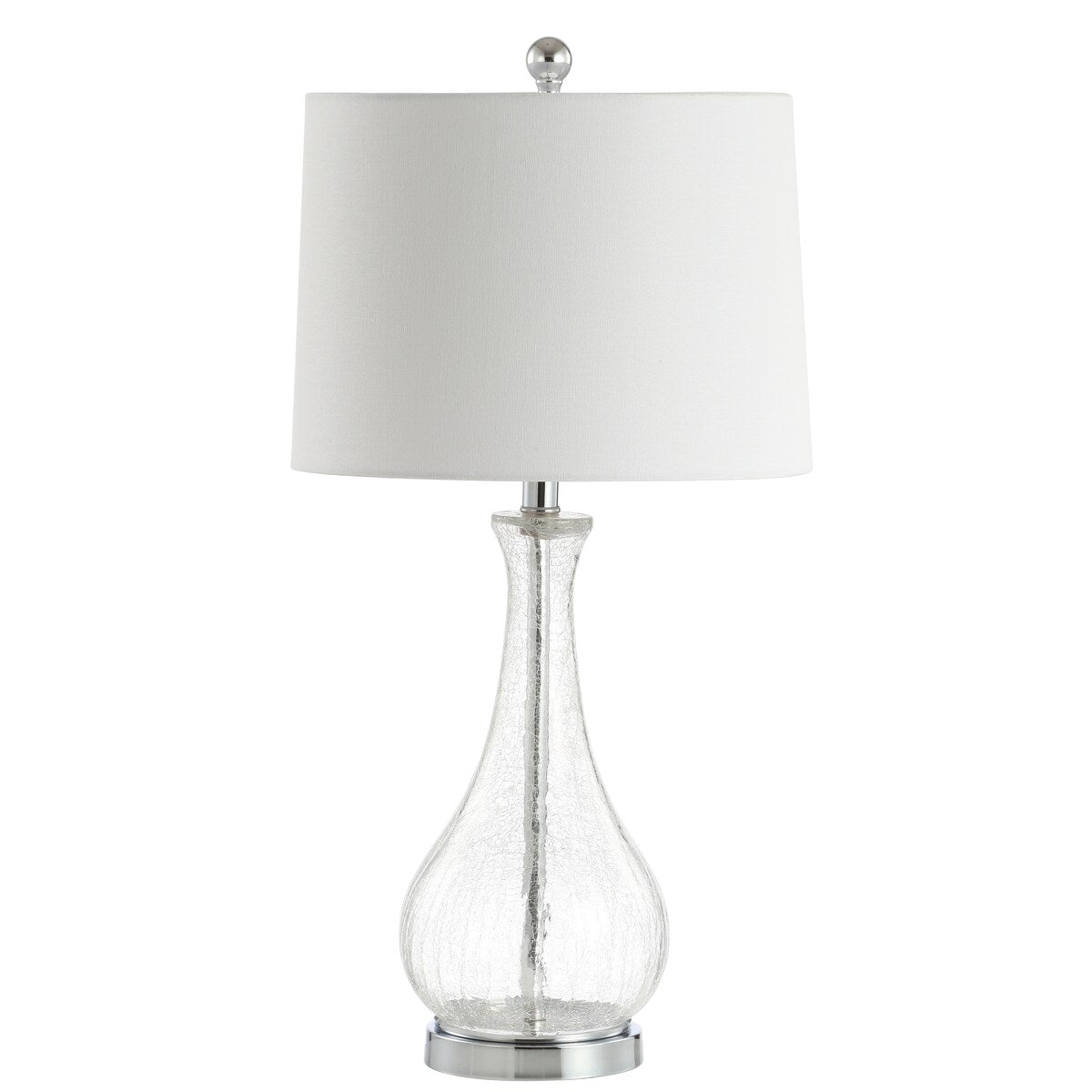 SAFAVIEH Lighting Elsgard 28-inch Crackle Glass LED Table Lamp - 14 W x 14 D x 28 H - 14Wx14Dx28H