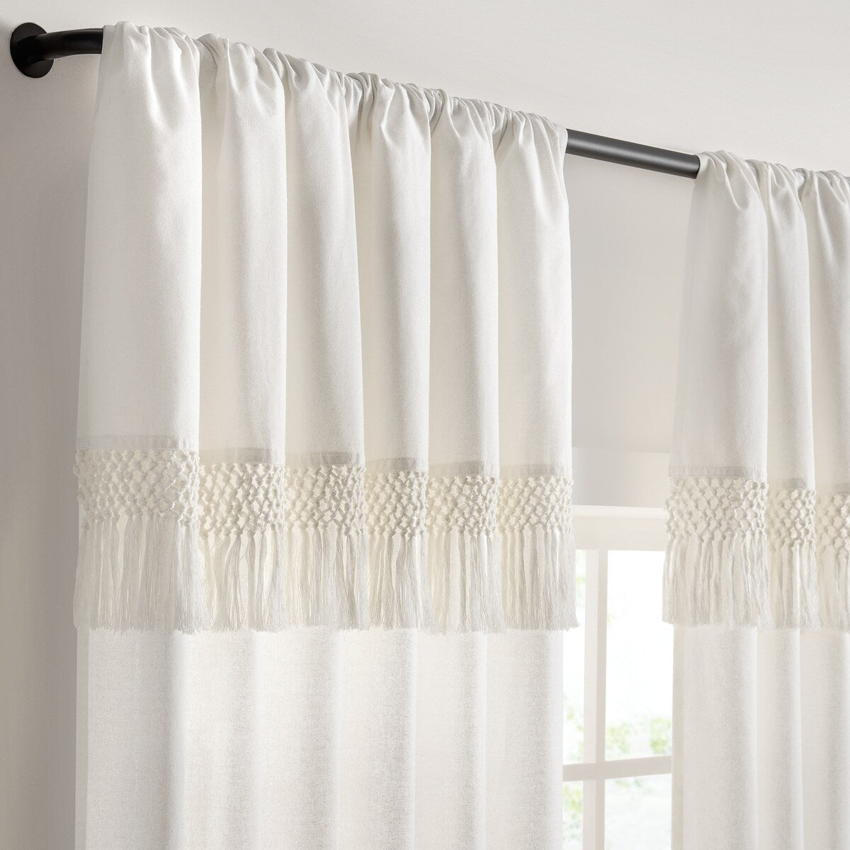 Mercantile Lucinda Light Filtering Ringed Window Curtain Panel