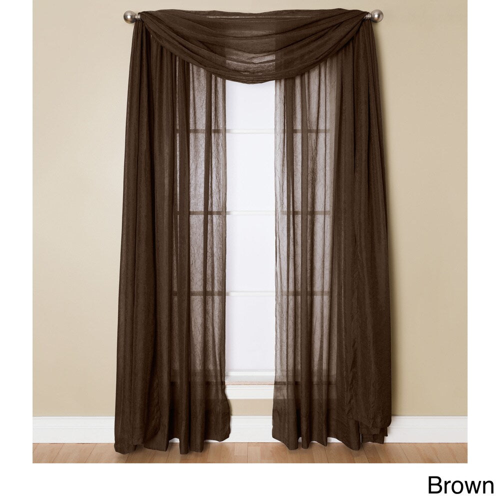 Miller Curtains Preston 216-inch Sheer Window Scarf