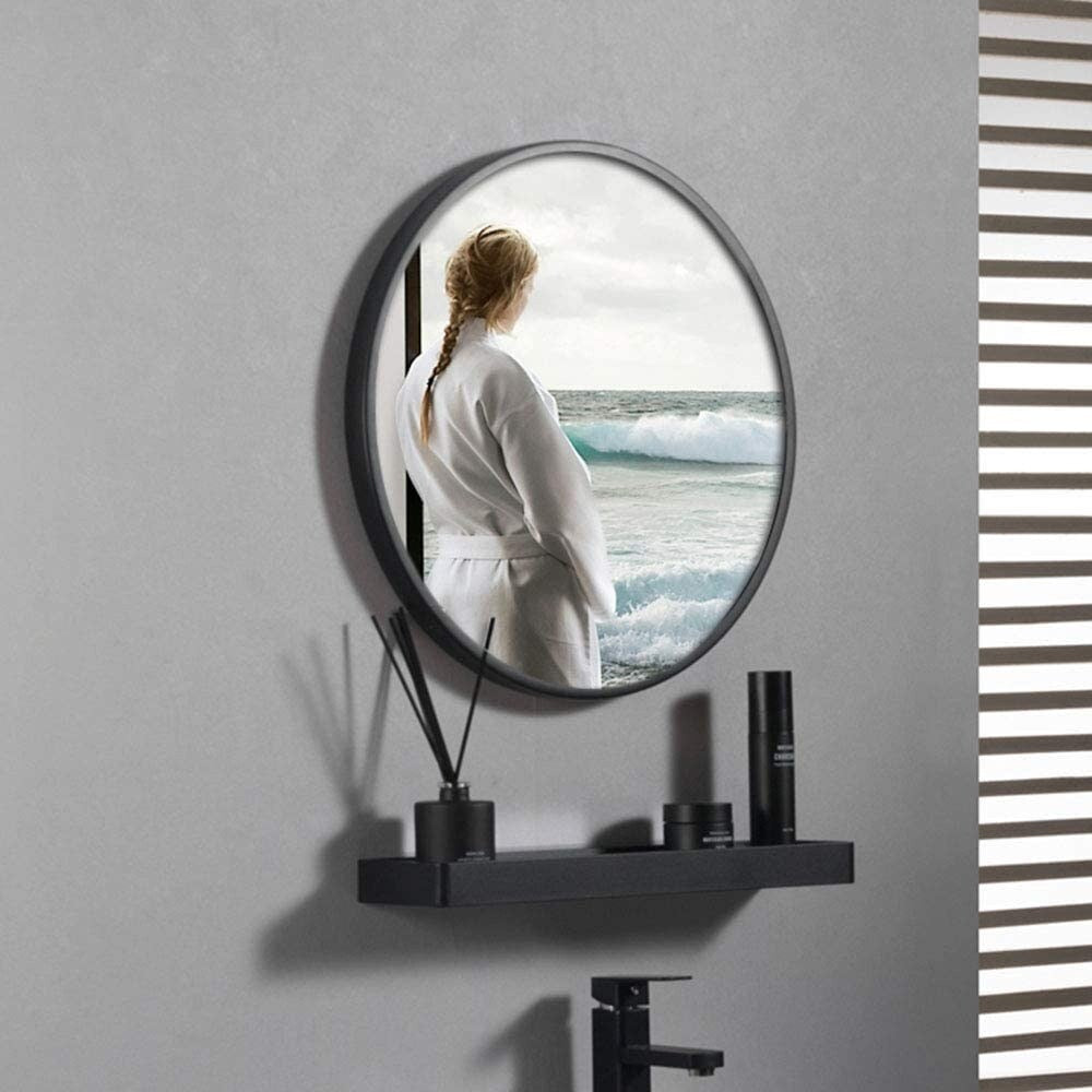 Round Mirror Wall Mounted, Circle Bathroom Vanity Wall Mirror with Metal Frame - 16/20/24/30/32/36