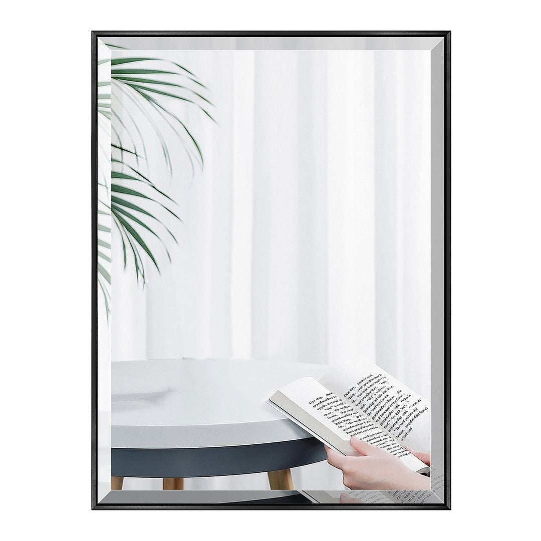 Silver Beveled Framed Wall Mirror