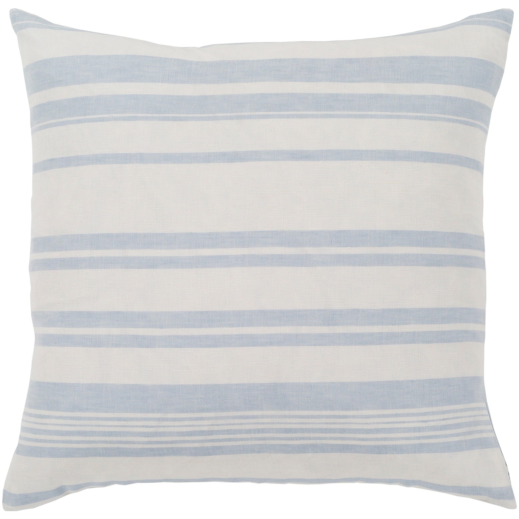 Artistic Weavers Lawson Blue & White Striped Throw Pillow Cover (18 x 18)