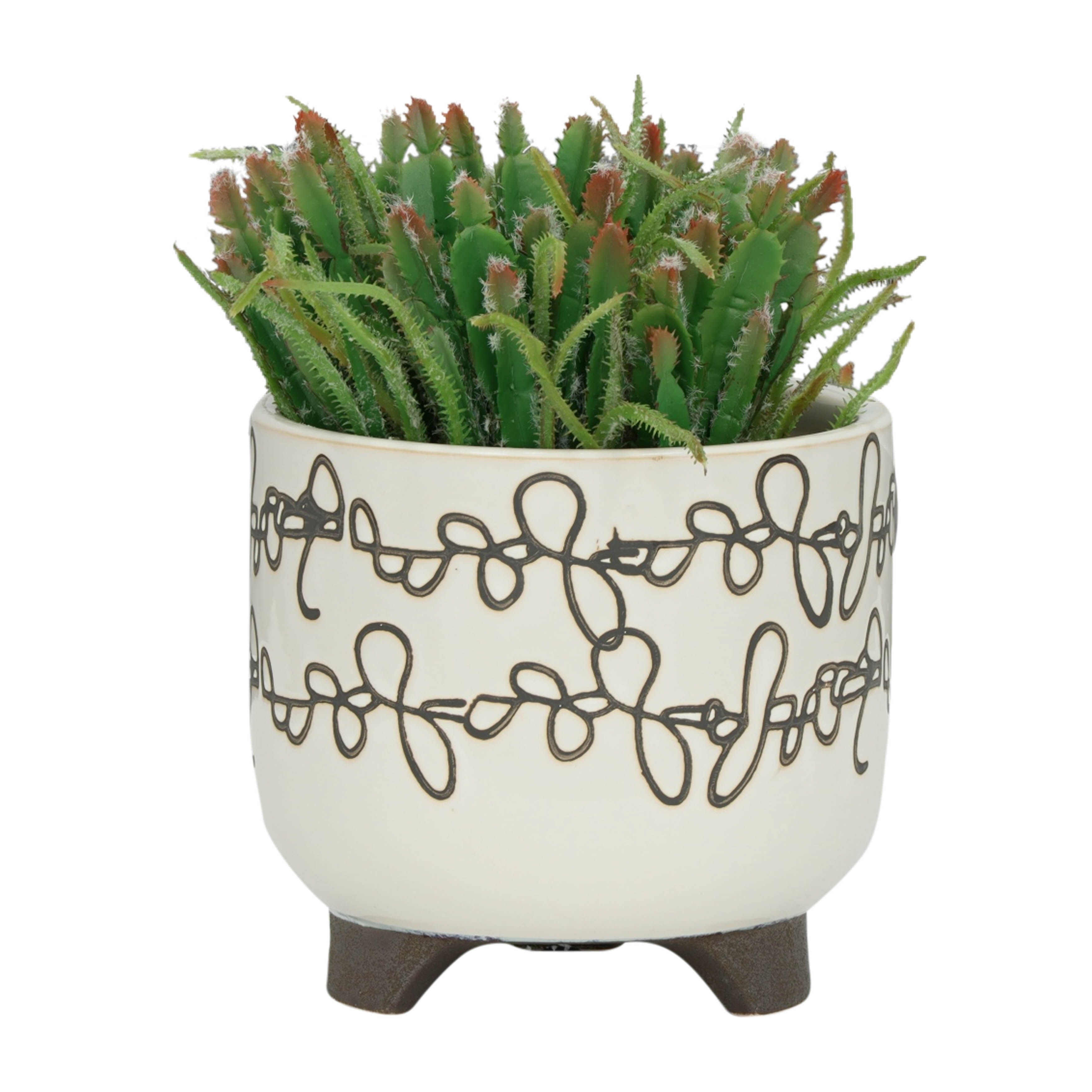 Sagebrook Home Artisan Crafted Ceramic Planter Set