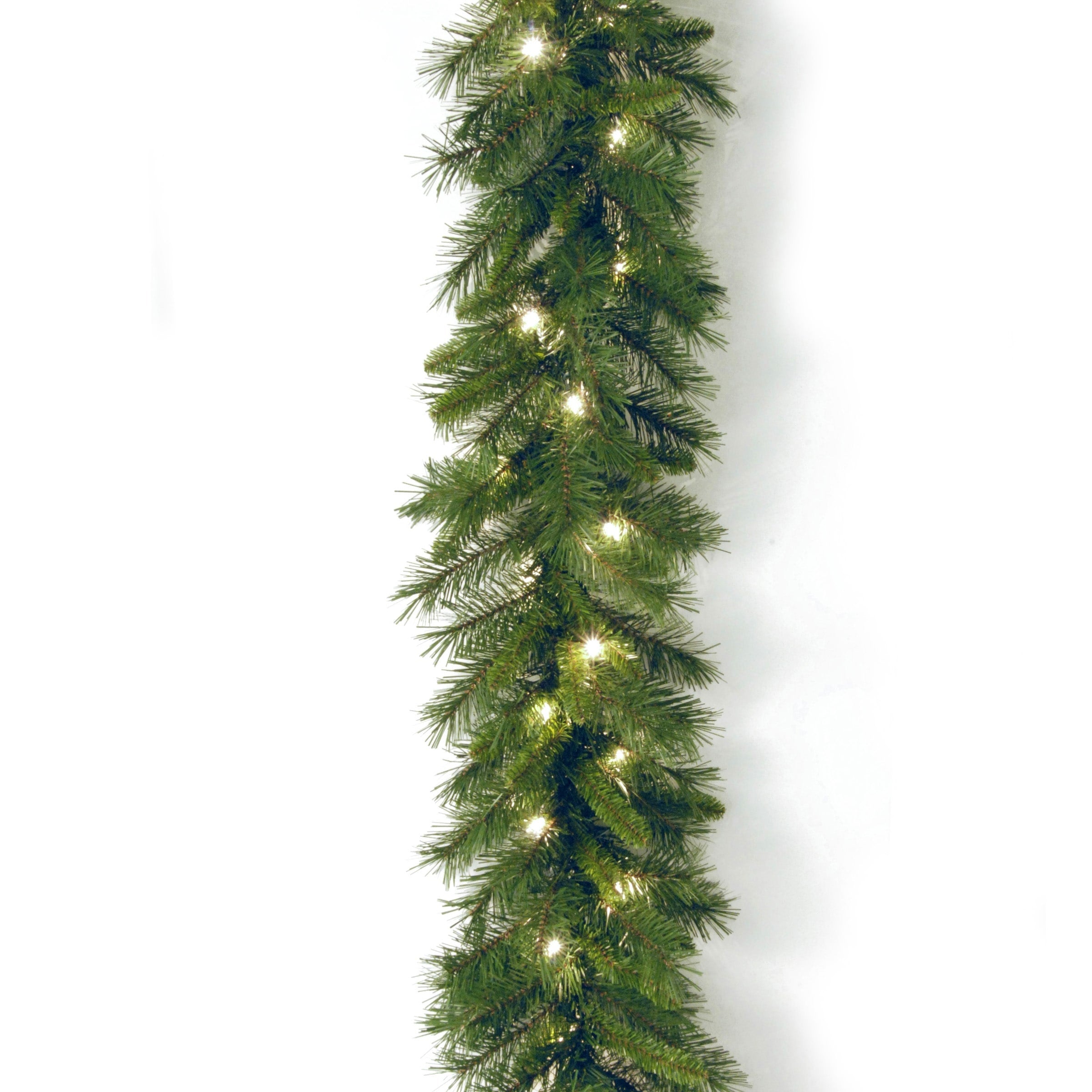 National Tree Company 9 ft. Pre-lit Winchester Pine Garland with Clear Lights - Green