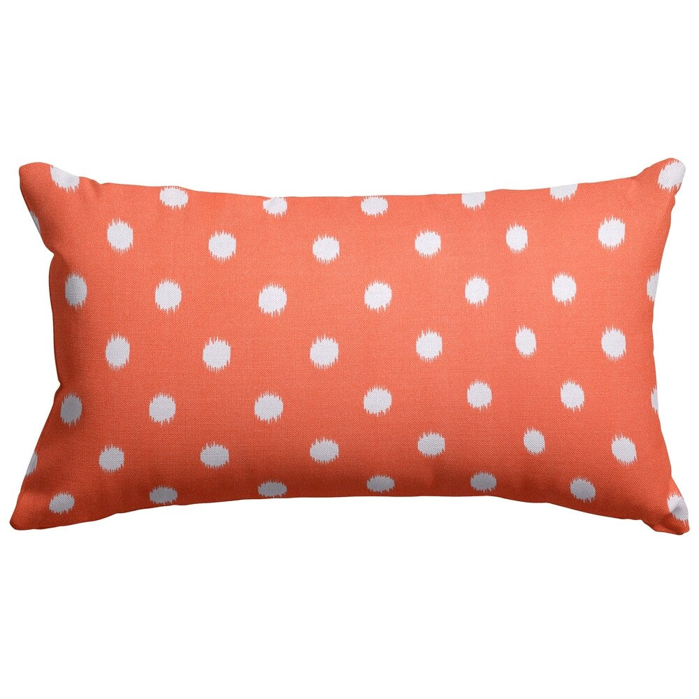 Majestic Home Goods Indoor Outdoor Ikat Dot Small Decorative Throw Pillow 20 X 12