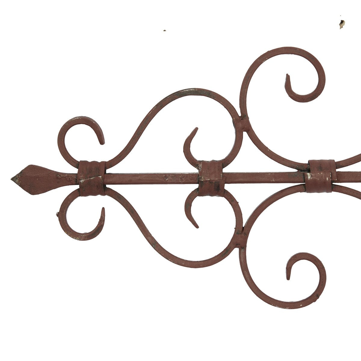 Metal Scroll Long Slim Home Wall Decor - Brown - Roche River Decor