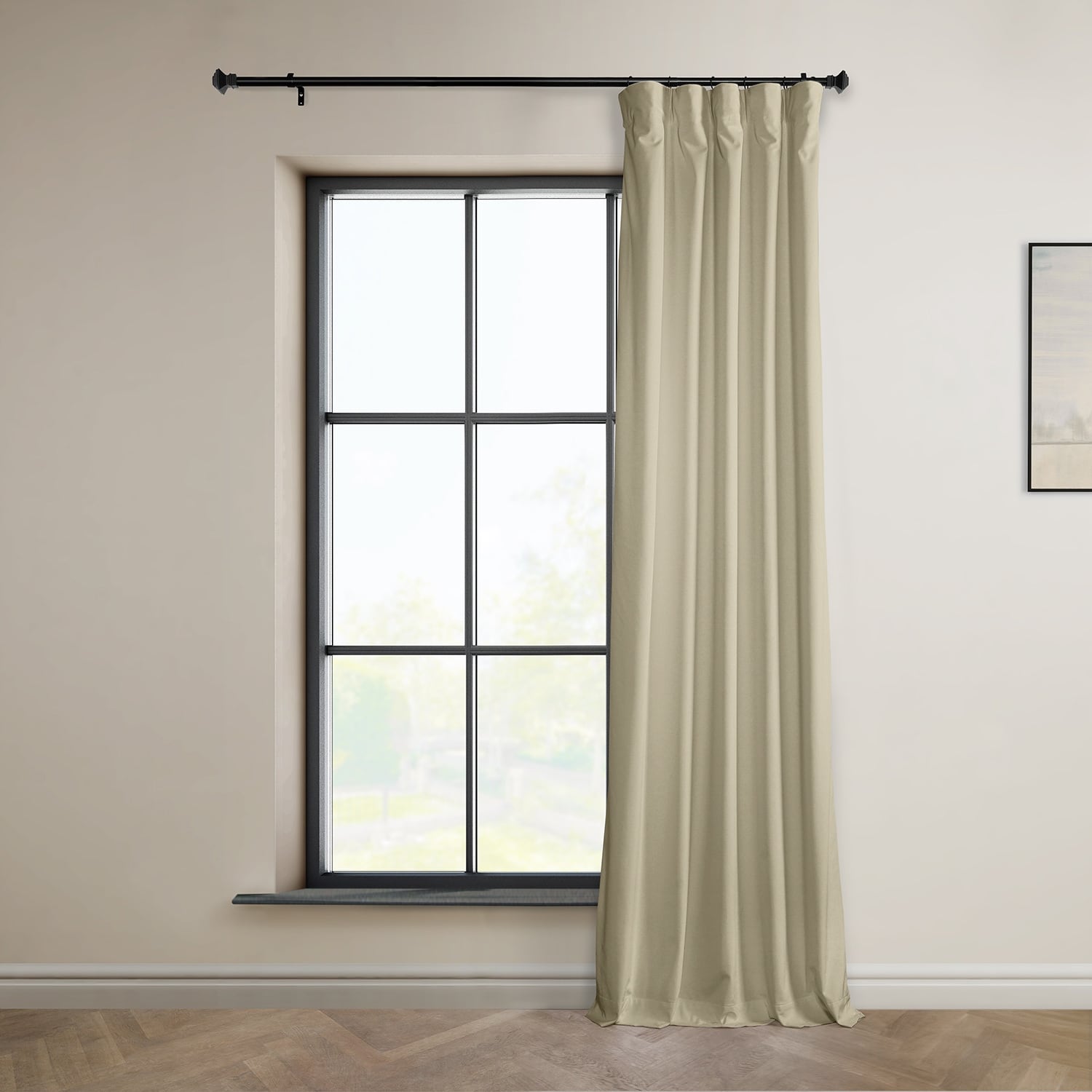 Exclusive Fabrics Plush Velvet Room Darkening Curtain (1 Panel)