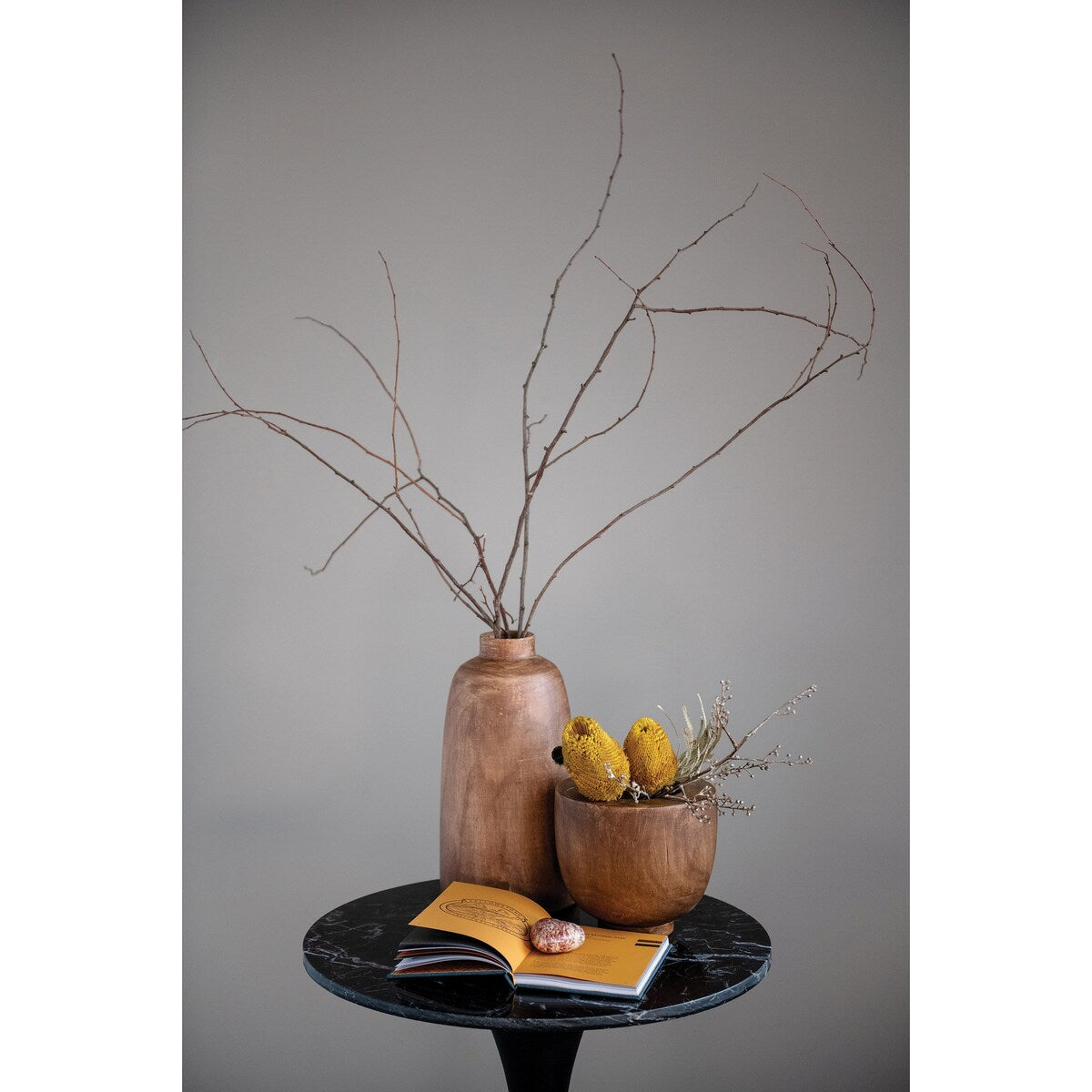 Paulownia Wood Vase, Brown