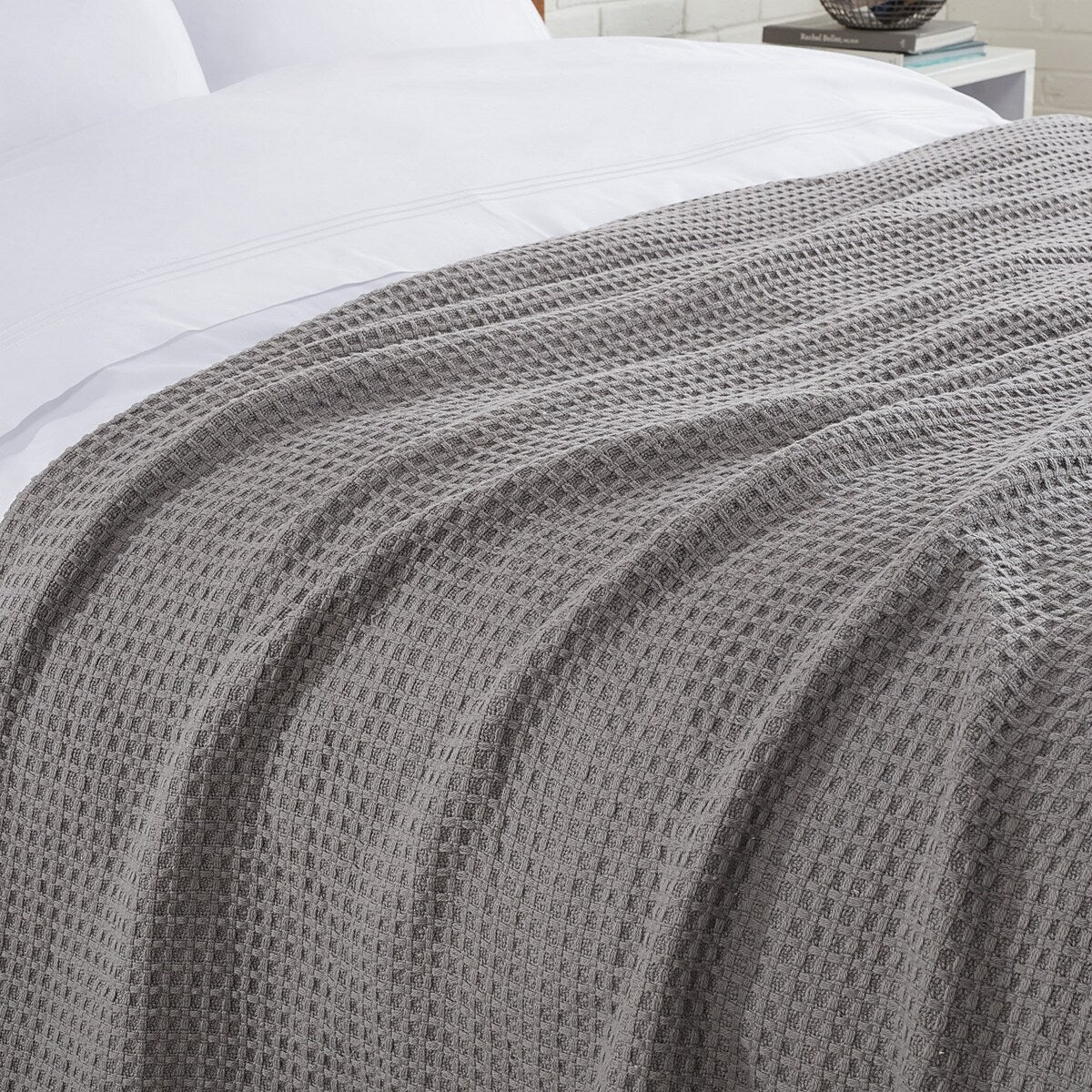 Aston & Arden Waffle Weave Cotton Blanket