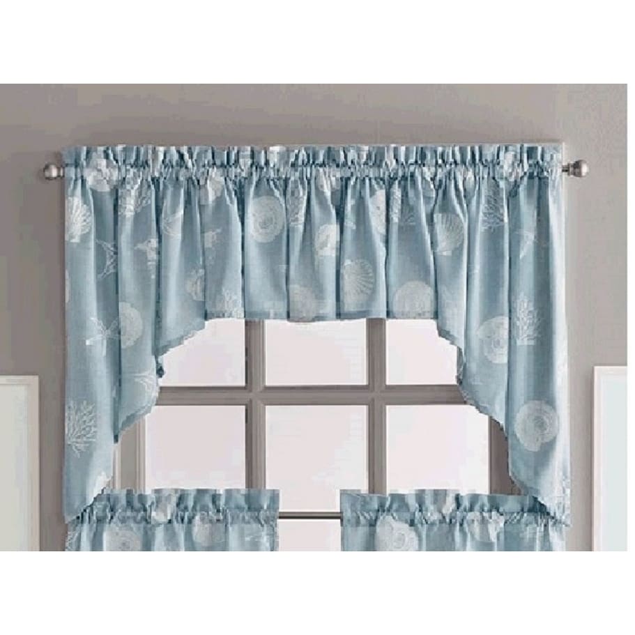 Coastal Seashells Valance, Swag and Tier Pair Curtain Collection