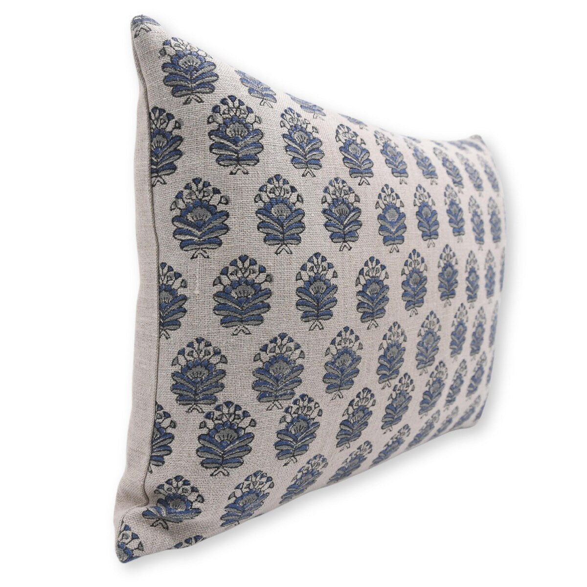 Fabdivine Linen Bohemian Block print pillow Cover