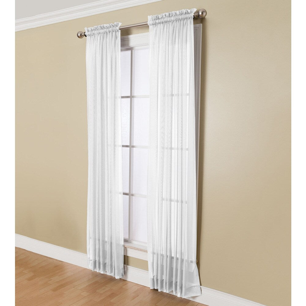 Miller Curtains Angelica 108-inch Rod Pocket Sheer Panel