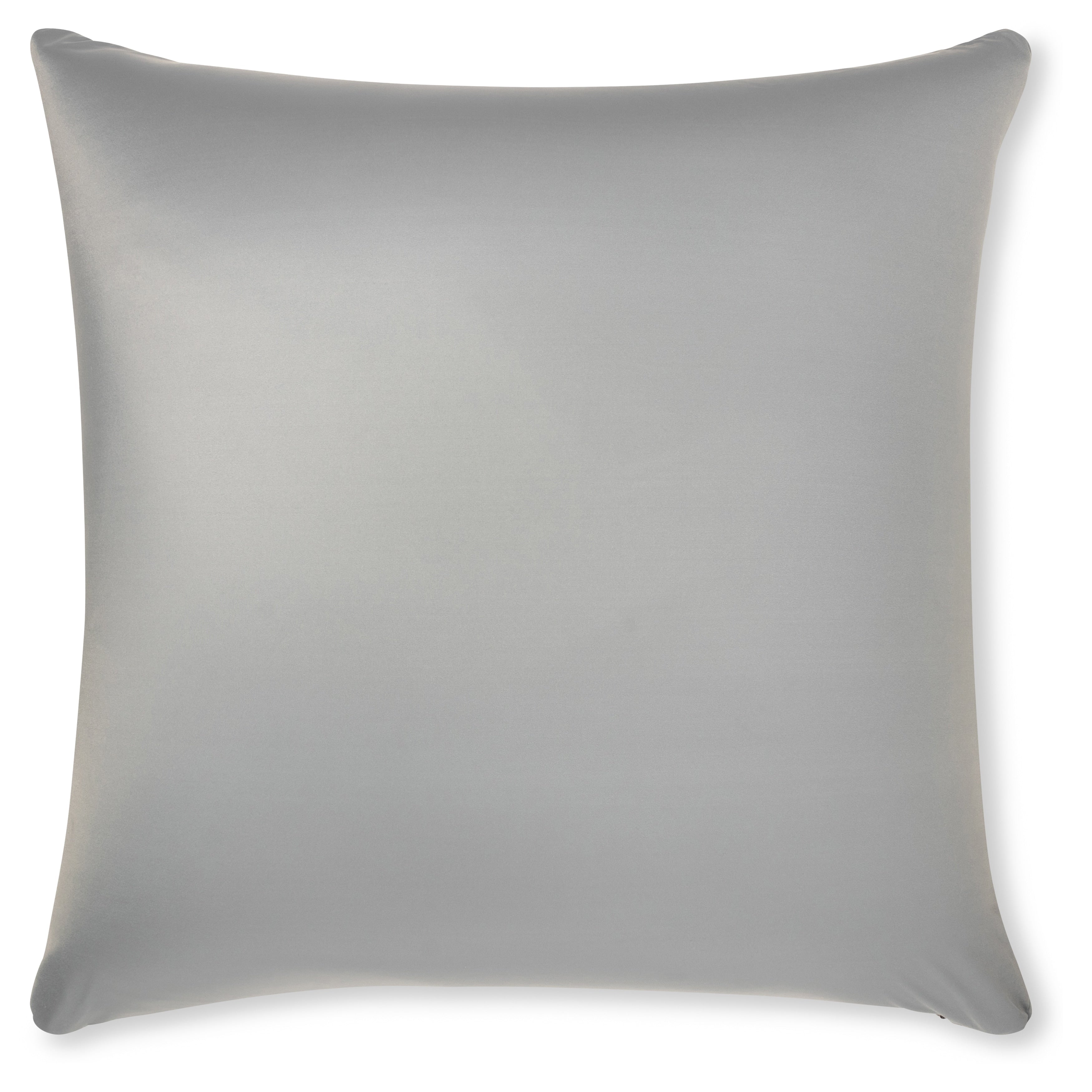 Throw Pillow Cozy Soft Microbead Light Grey: 1 Pc