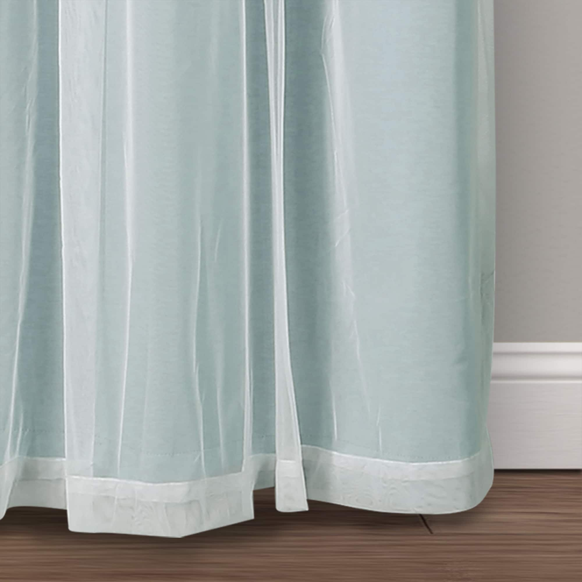 Lush Decor Grommet Sheer Panel Pair with Insulated Blackout Lining