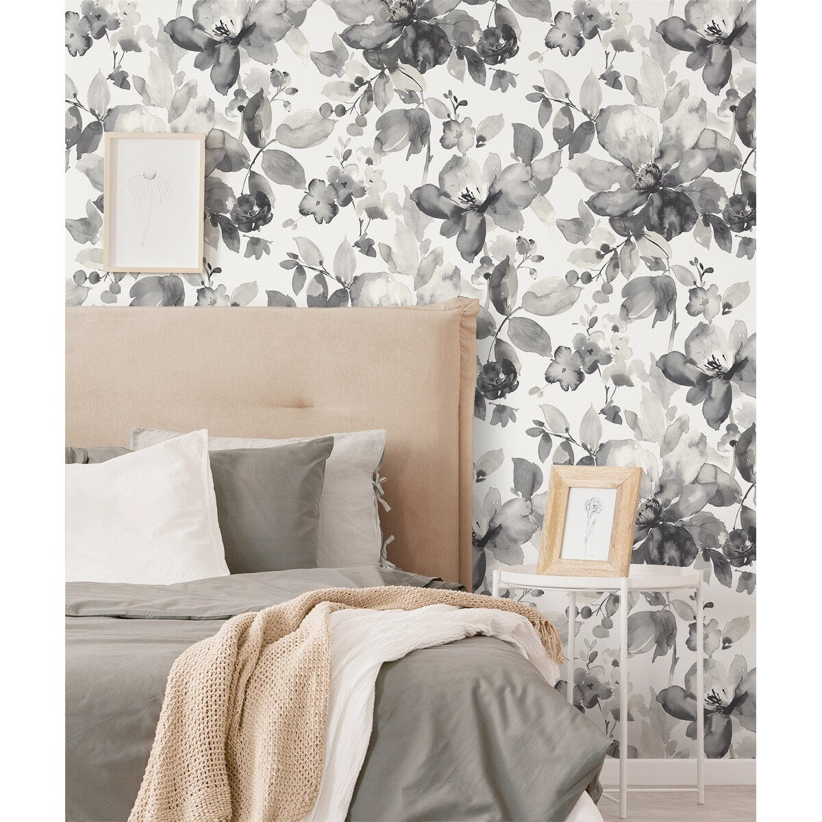 NextWall Watercolor Flower Peel and Stick Wallpaper