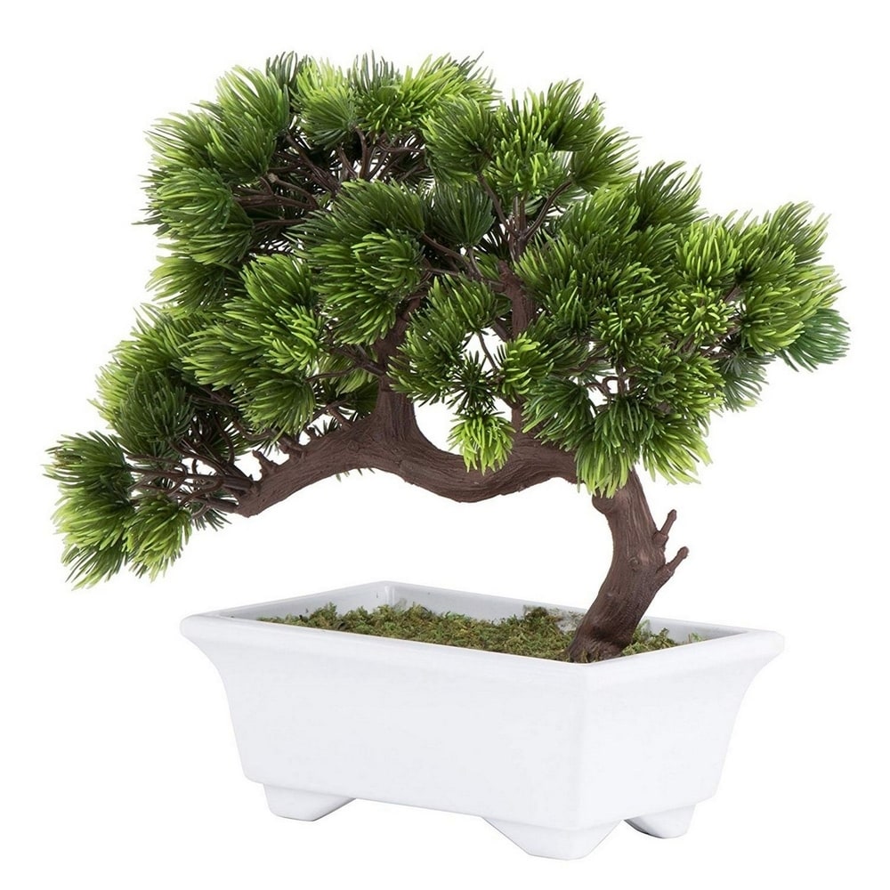 Artificial Potted Pine Bonsai Tree Indoor House Plant