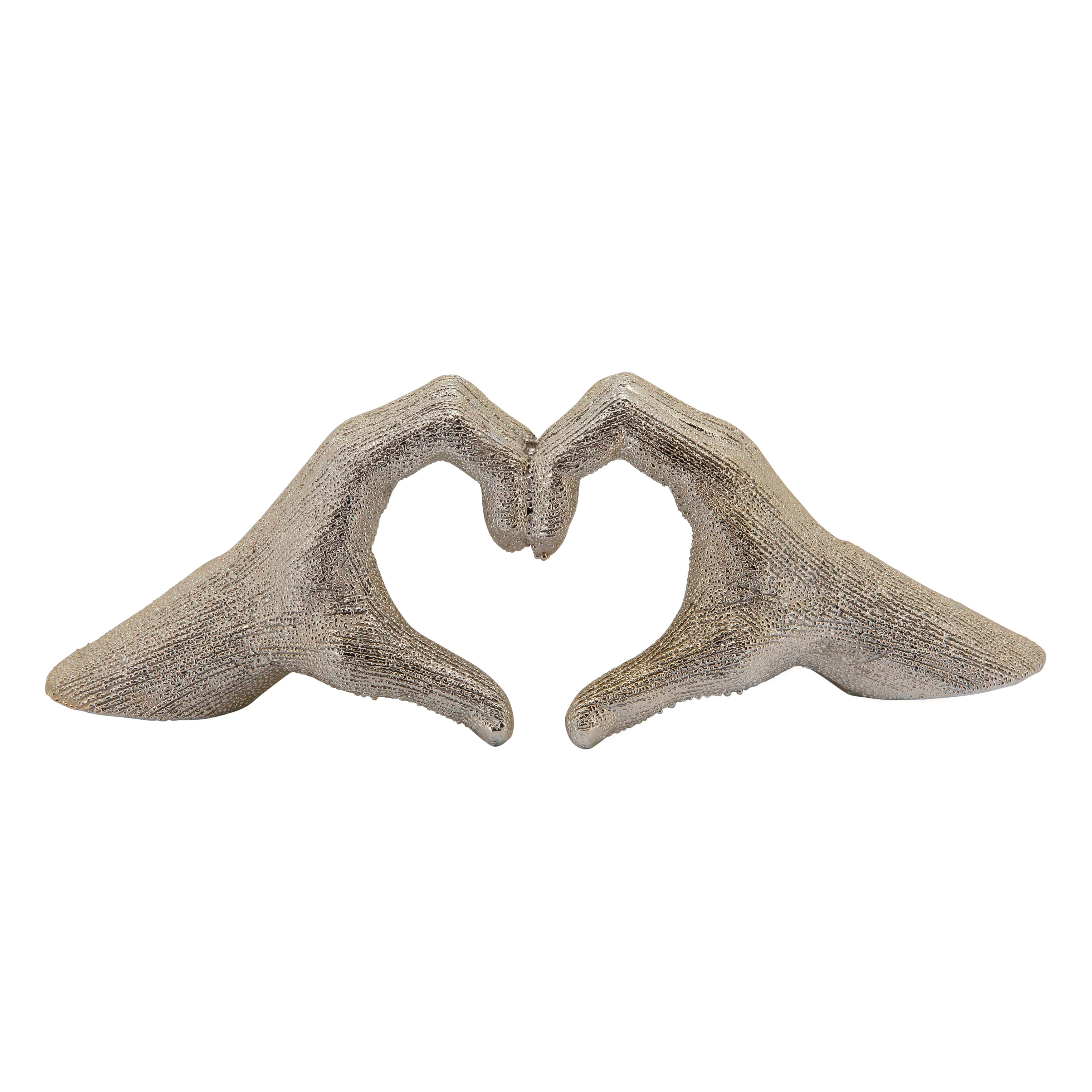 Sagebrook Ceramic Heart Shaped Hands Statue