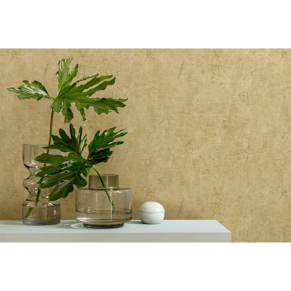 Seabrook Designs Sharla Faux Unpasted Wallpaper