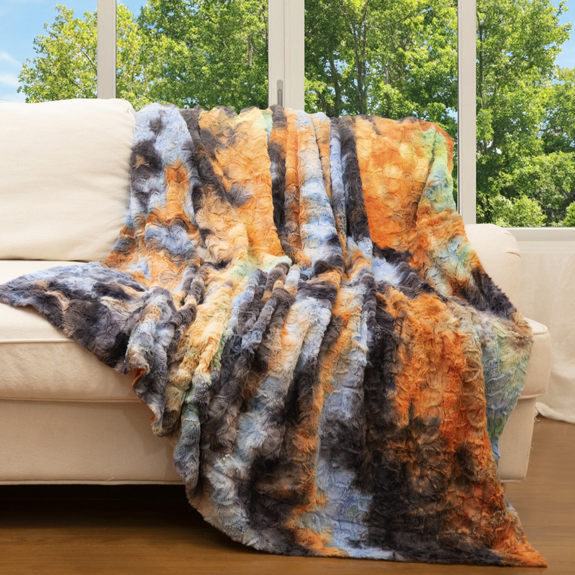 Cheer Collection Ultra Soft and Cozy Multi Colored Throw Blanket