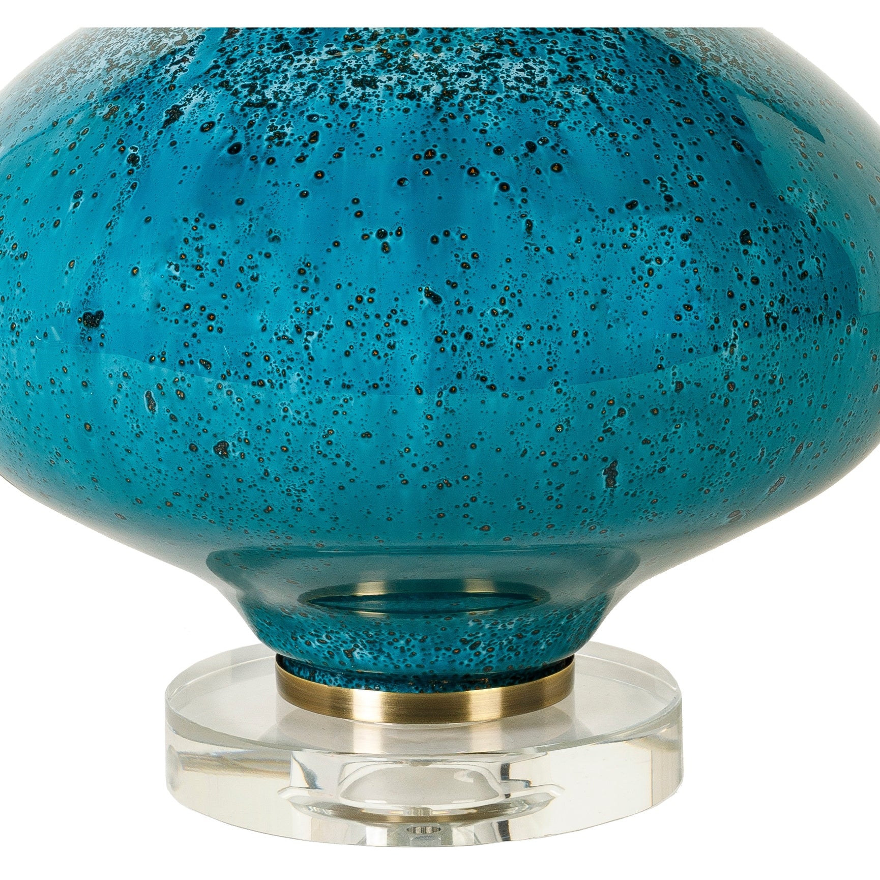 Zayaan Painted Glass Gourd Table Lamp