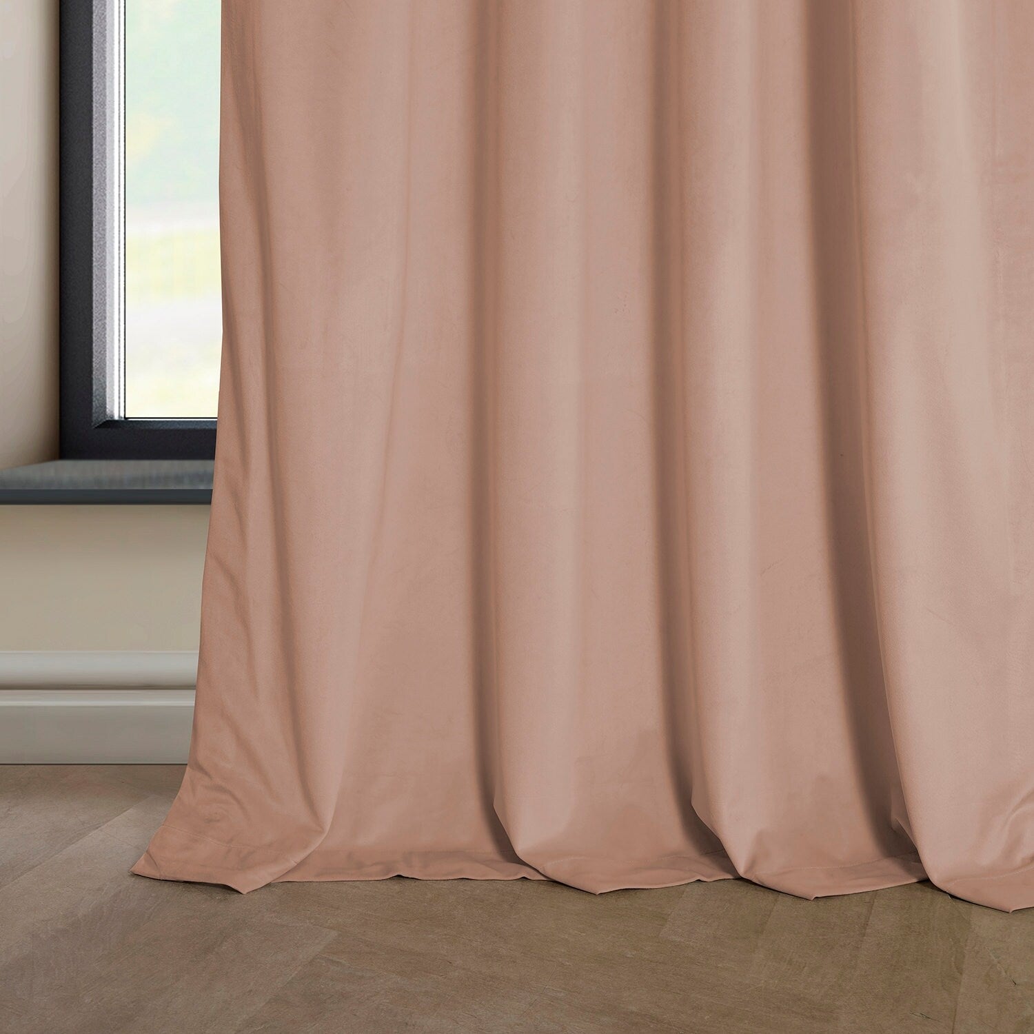 Exclusive Fabrics Plush Velvet Room Darkening Curtain (1 Panel)