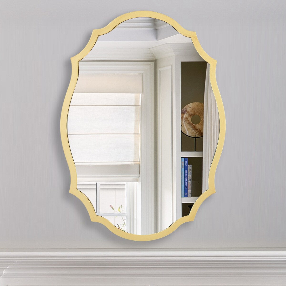 Modern Gallery Gold Bathroom Vanity Wall Mirror - 19.7 W x 27.6 H