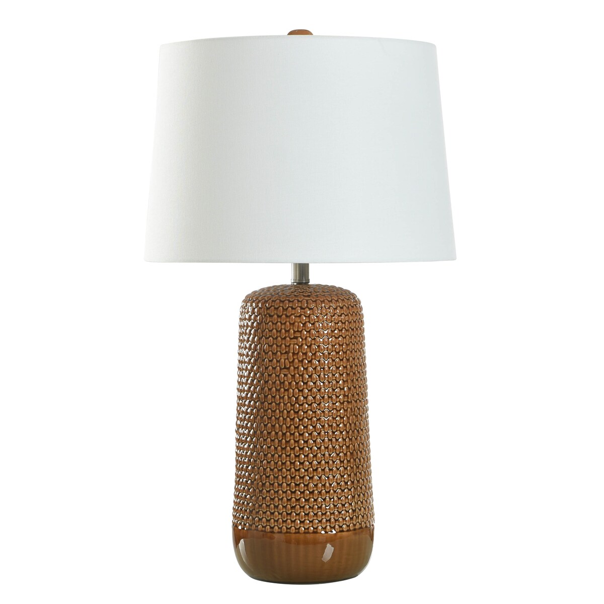 StyleCraft Galey - Woven Wicker Textured Design Table Lamp