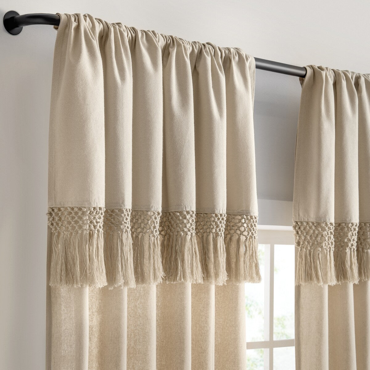 Mercantile Lucinda Light Filtering Ringed Window Curtain Panel