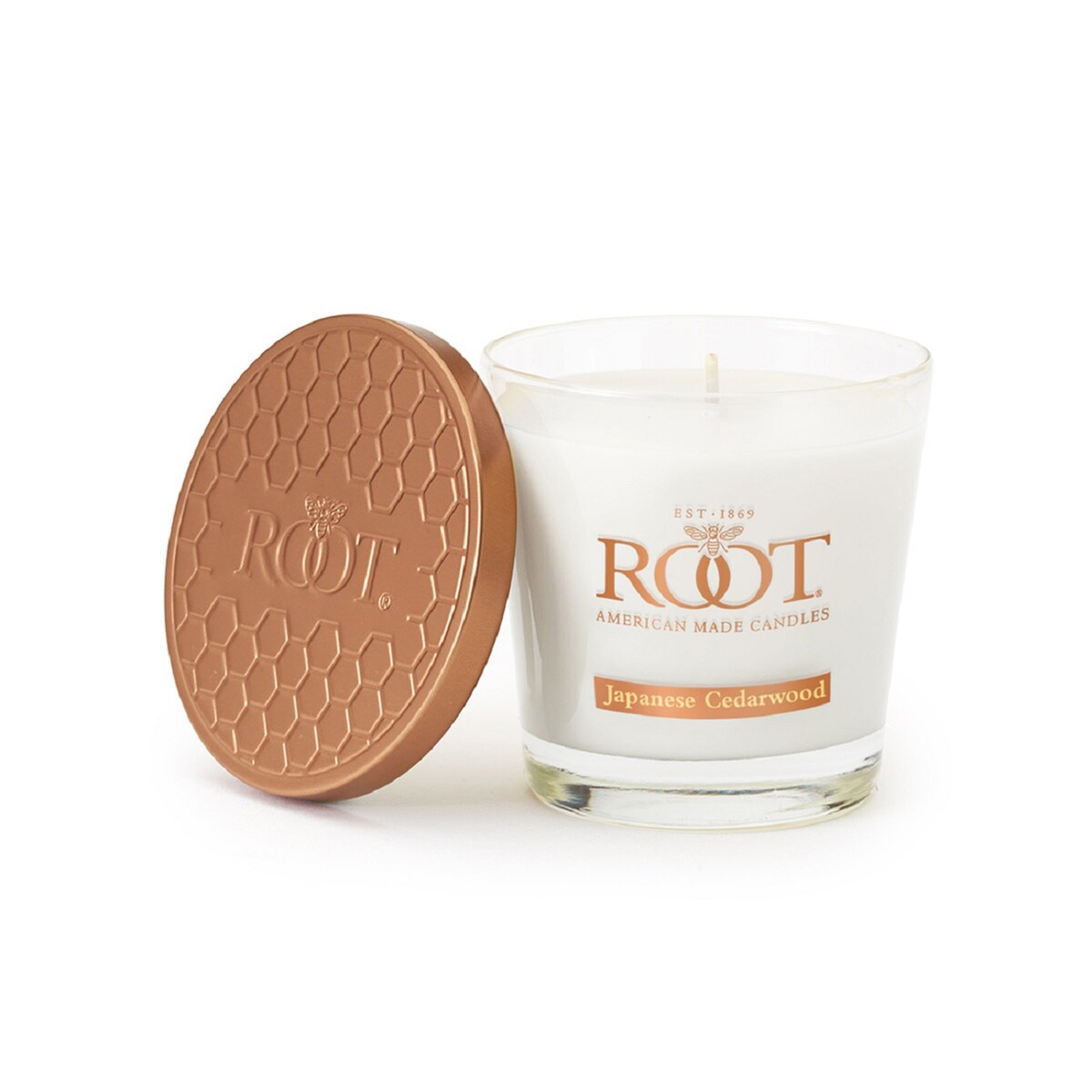 Root Candles Japanese Cedarwood Scented 6.3 oz Small Veriglass Jar