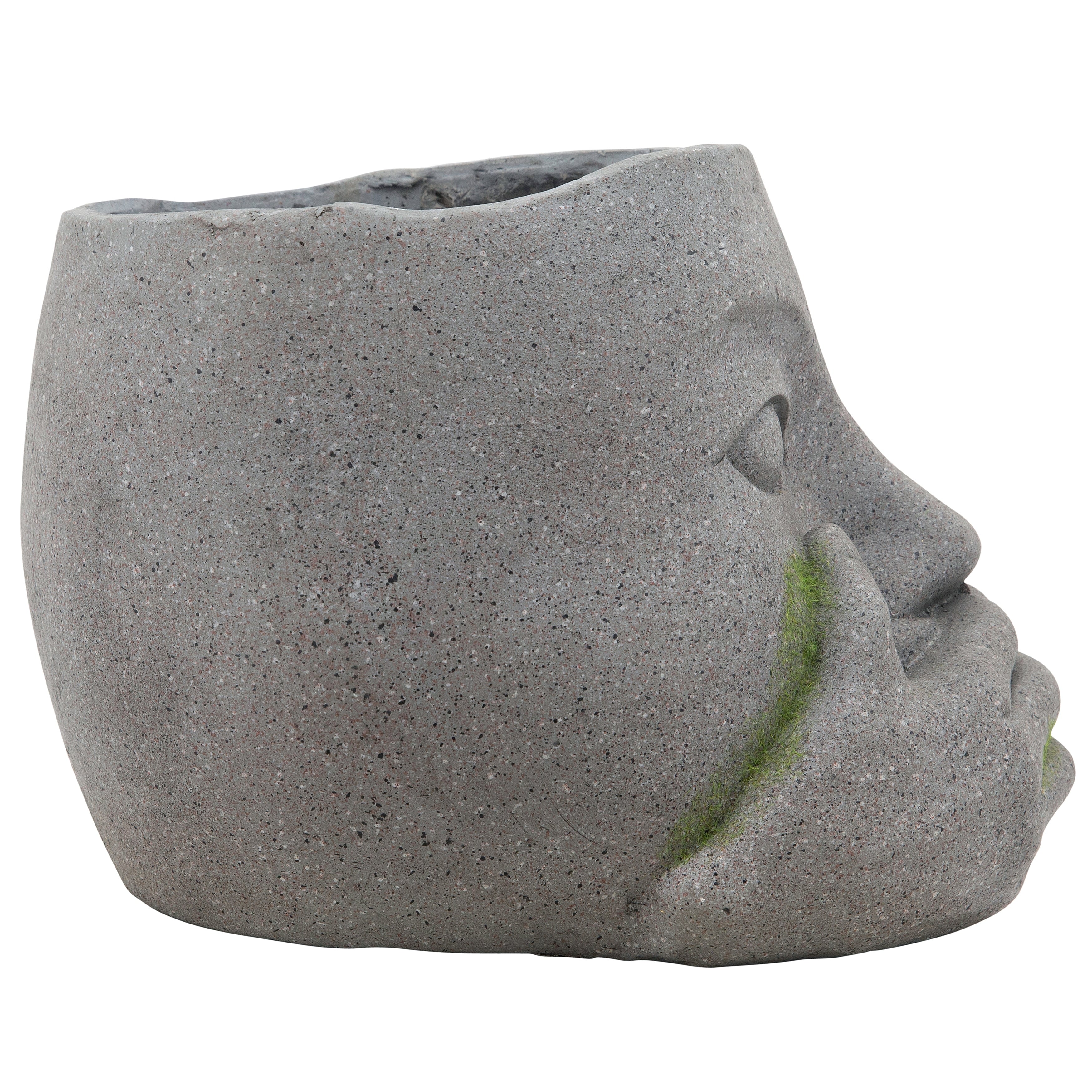 Sagebrook Home Hear No Evil See No Evil Speak No Evil Face Gray Resin Planter Indoor/Outdoor