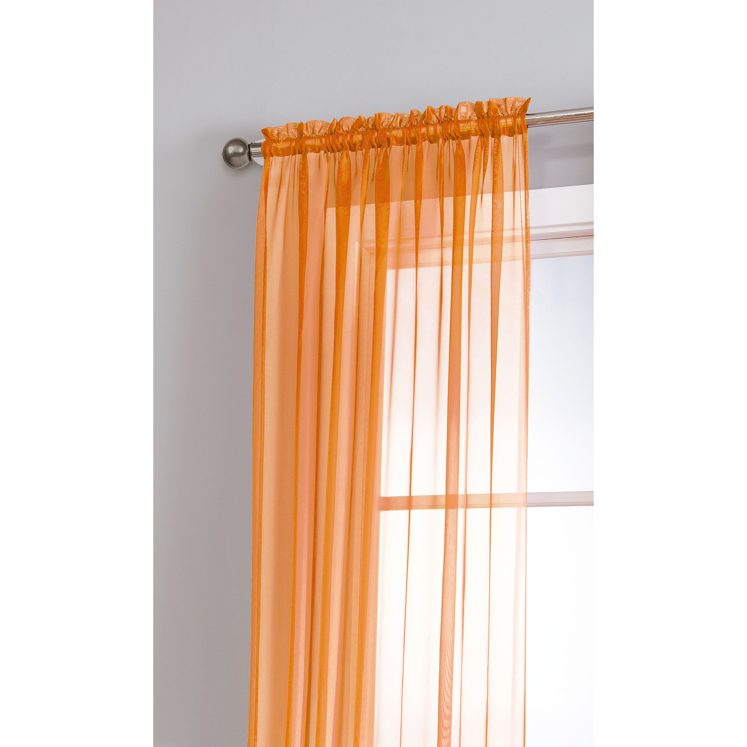 Window Elements Diamond Sheer Voile Extra Wide, 56 Inch Wide. Rod Pocket Curtain Panel