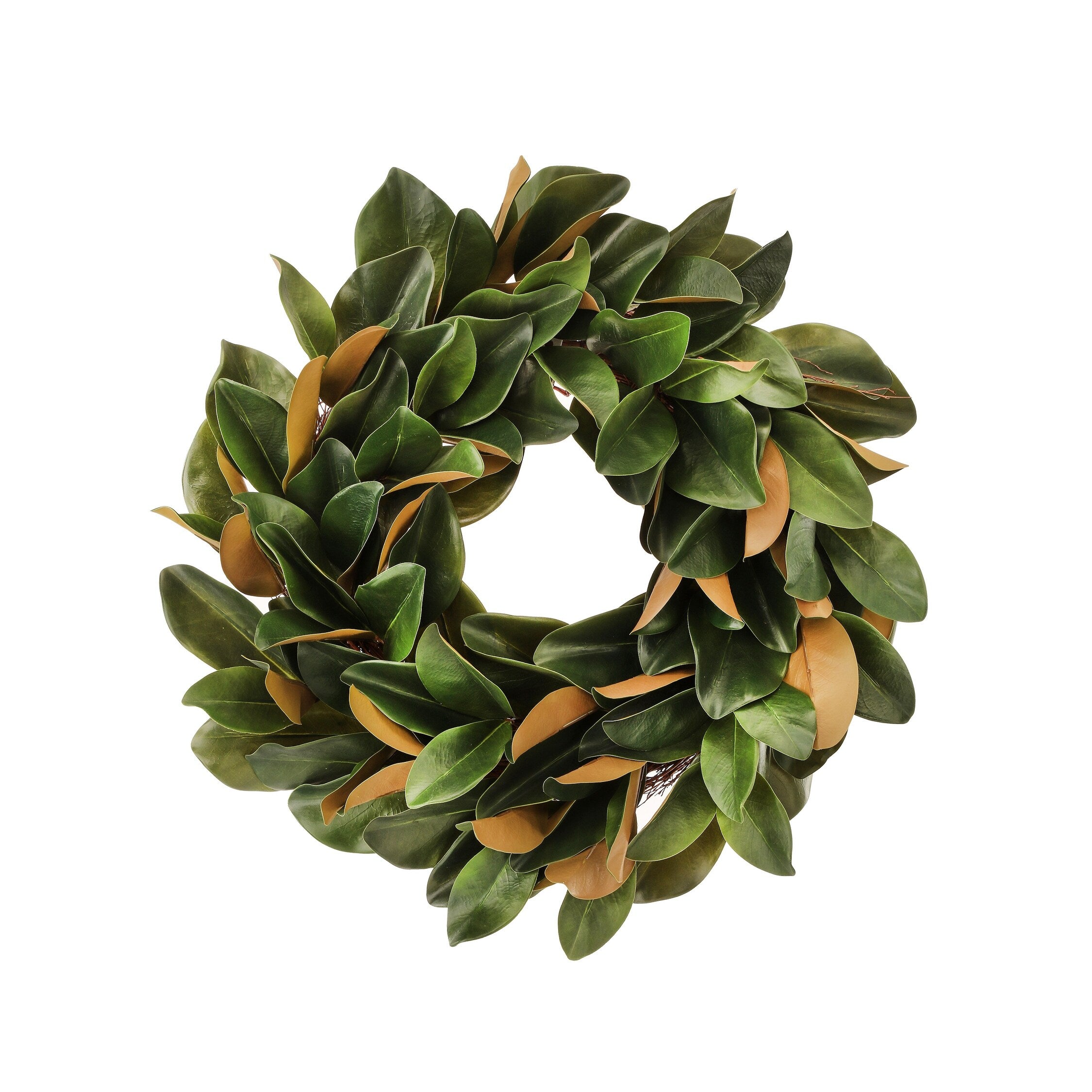 Natural Touch Magnolia Leaf Wreath 27