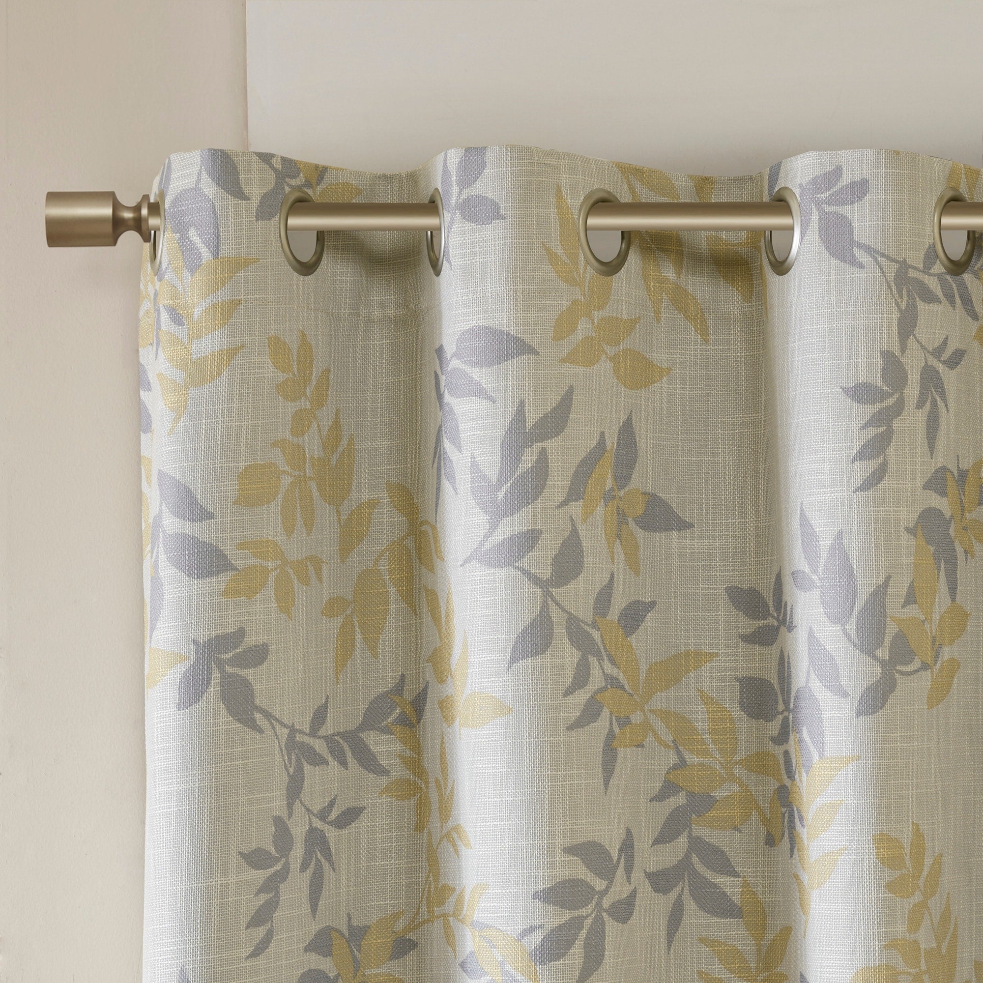 SunSmart April Printed Botanical Blackout Curtain Panel