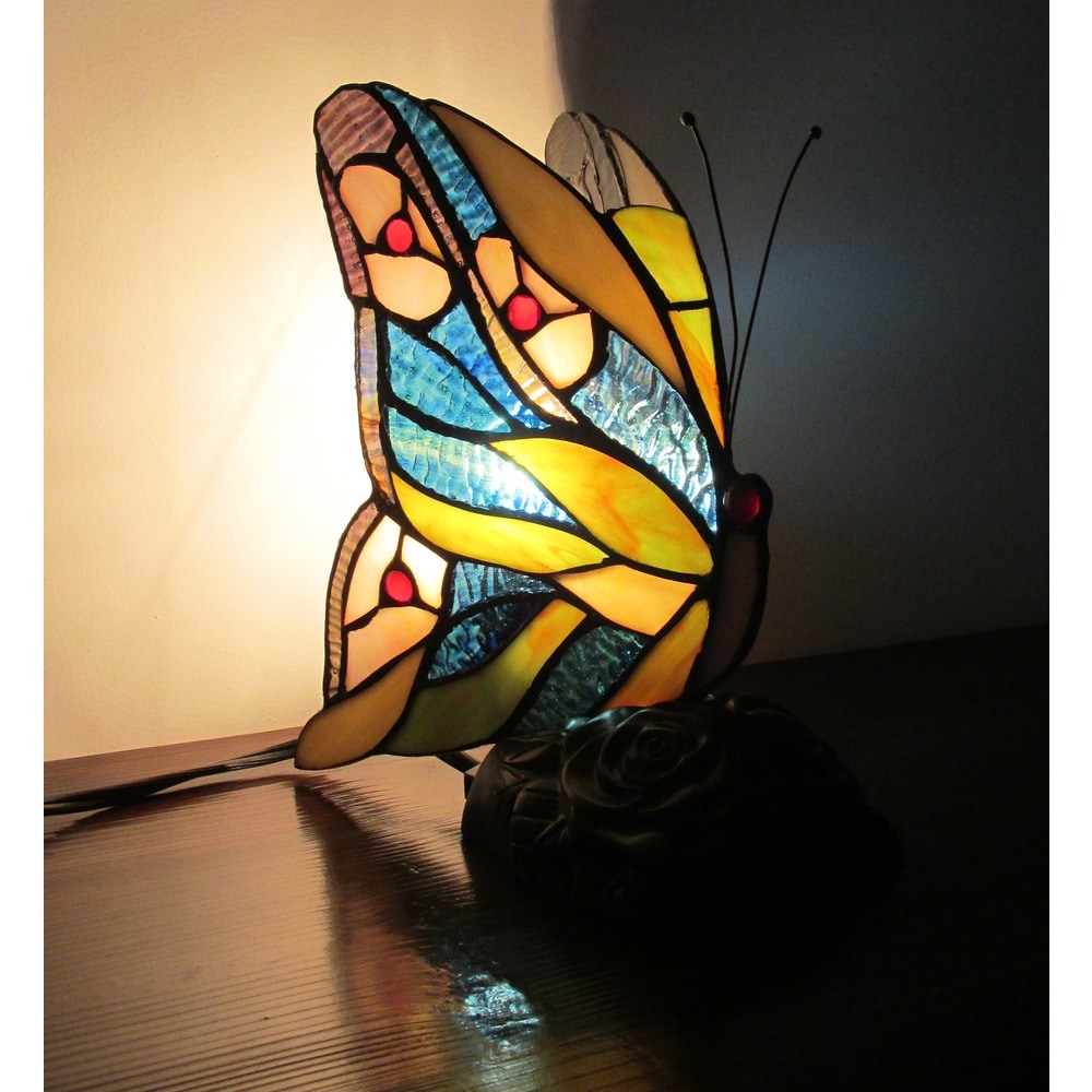 Tiffany-Style Butterfly Nightlight/Accent Lamp