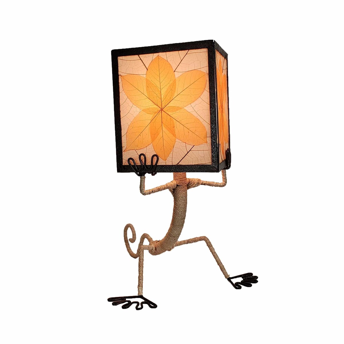 Enlightened Fabricated Gecko Table Lamp