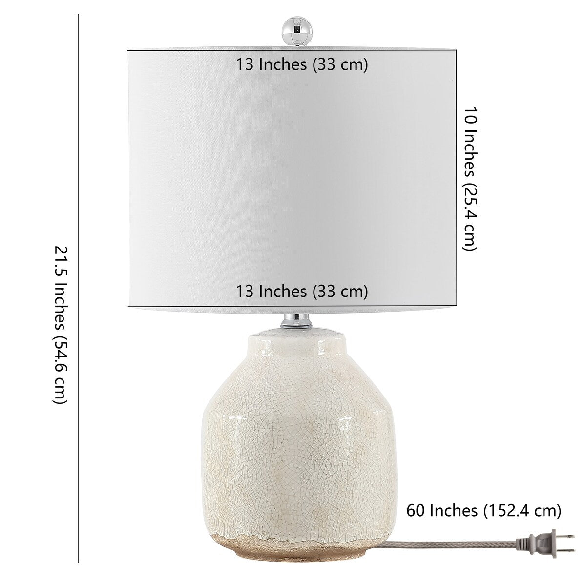 SAFAVIEH Lighting Walty 22-inch LED Table Lamp - 13 W x 13 L x 21.5 H - 13Wx13Dx22H