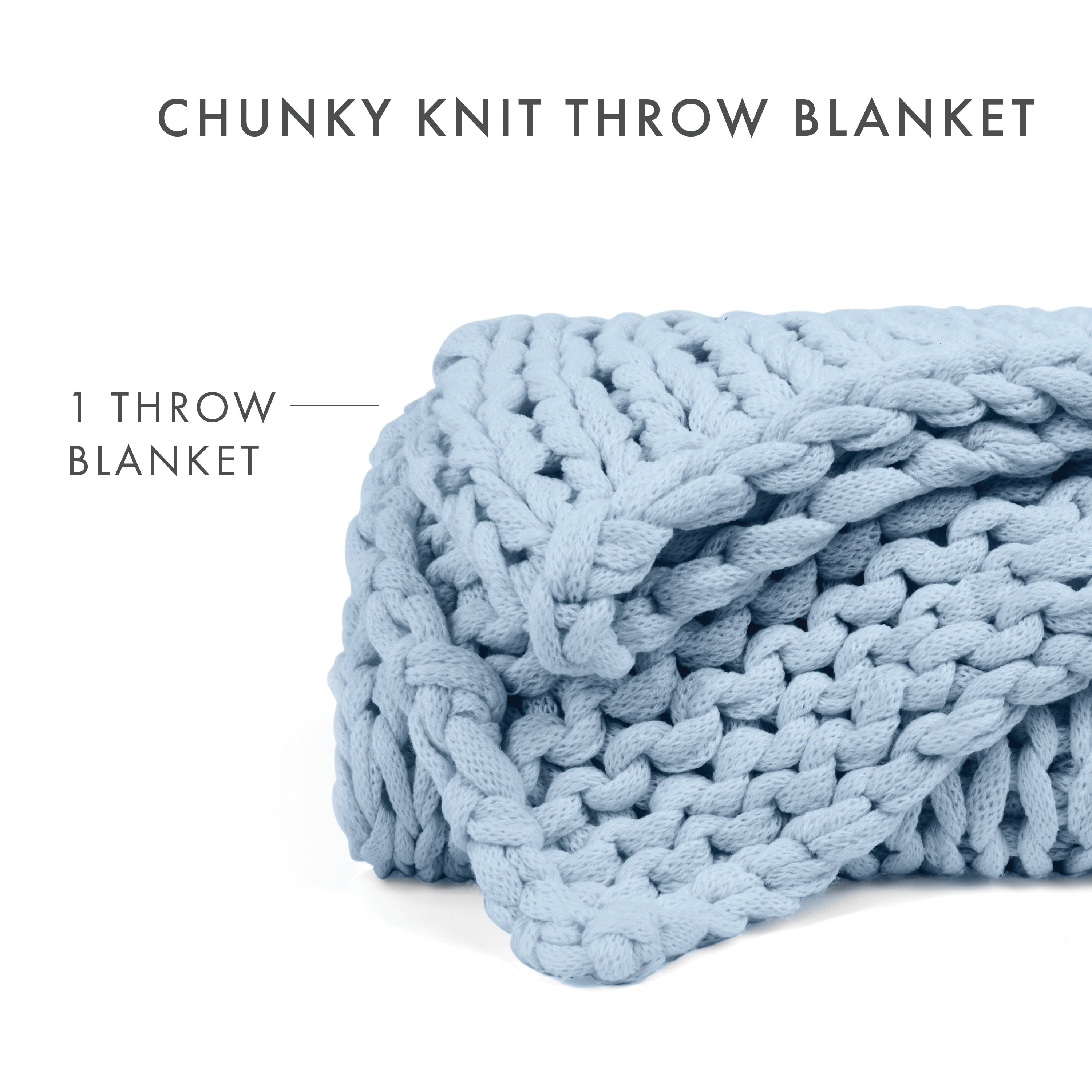 Soft Handmade Chunky Knit Throw Blanket