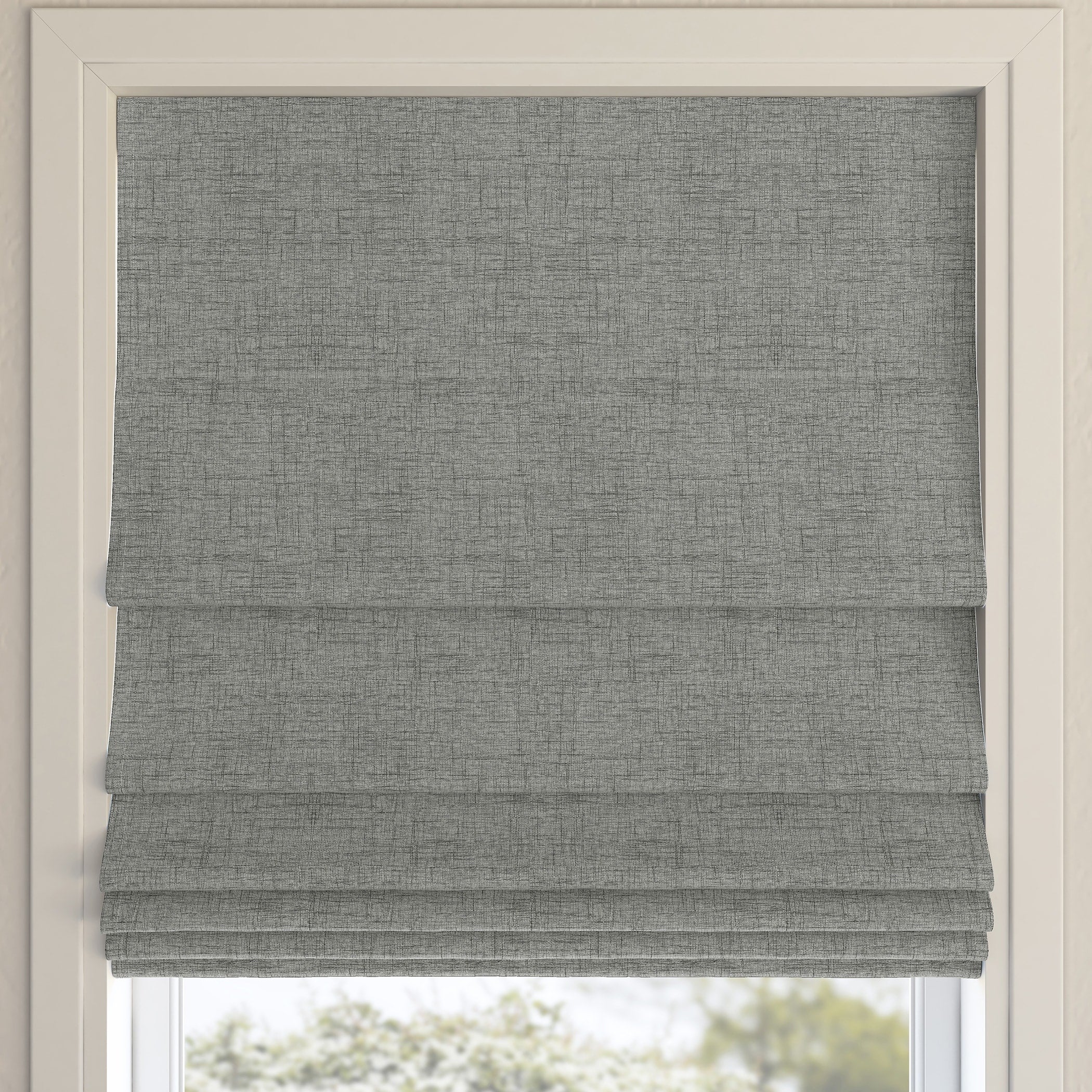 Sun Zero Somerton Textured Total Blackout Cordless Roman Shade