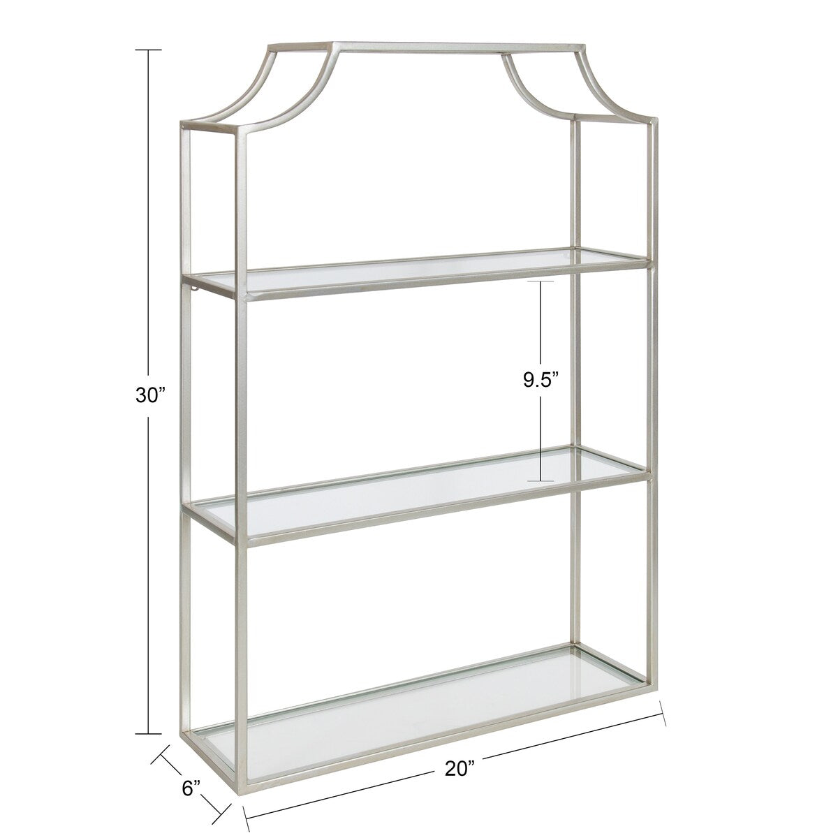 Kate and Laurel Ciel 4-tier Wall Shelf