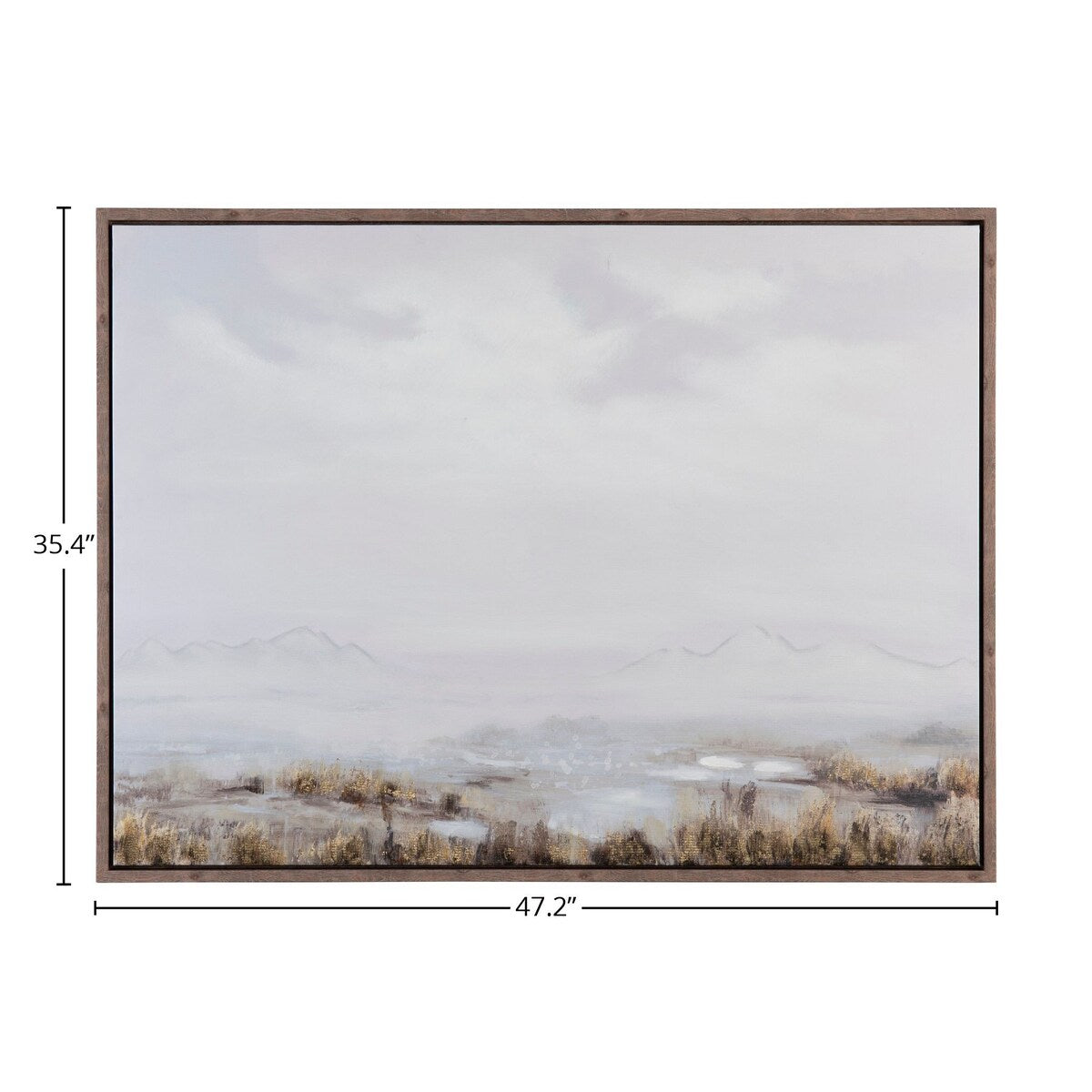 Fields For Days Canvas Wall Art - Brown