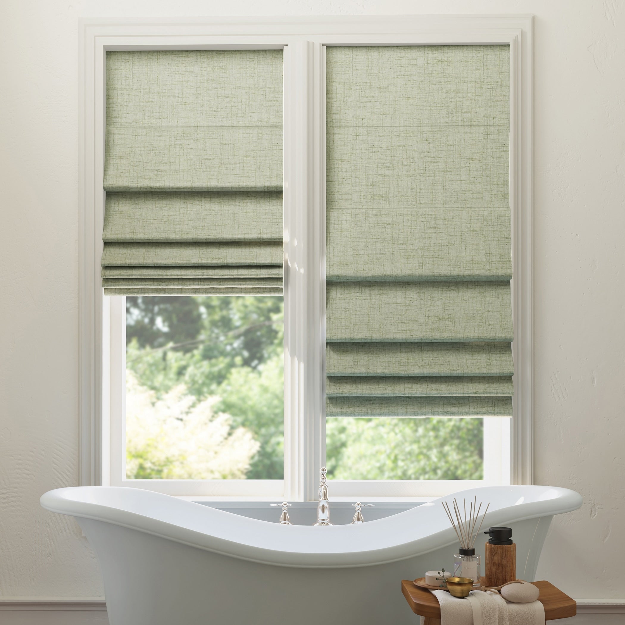 Sun Zero Somerton Textured Total Blackout Cordless Roman Shade