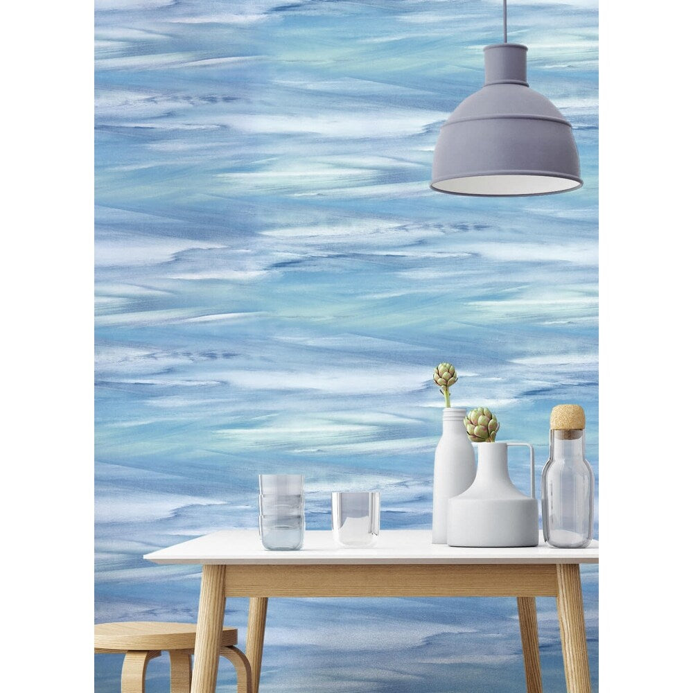 NextWall Sirius Brushstroke Abstract Peel and Stick Wallpaper - 20.5 in. W x 18 ft. L