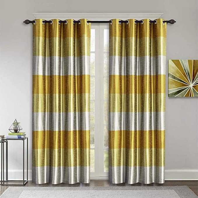 Deco Window 2 Pcs Blackout Curtain Panels Room Darkening Privacy with Thermal Insulation & Eyelets