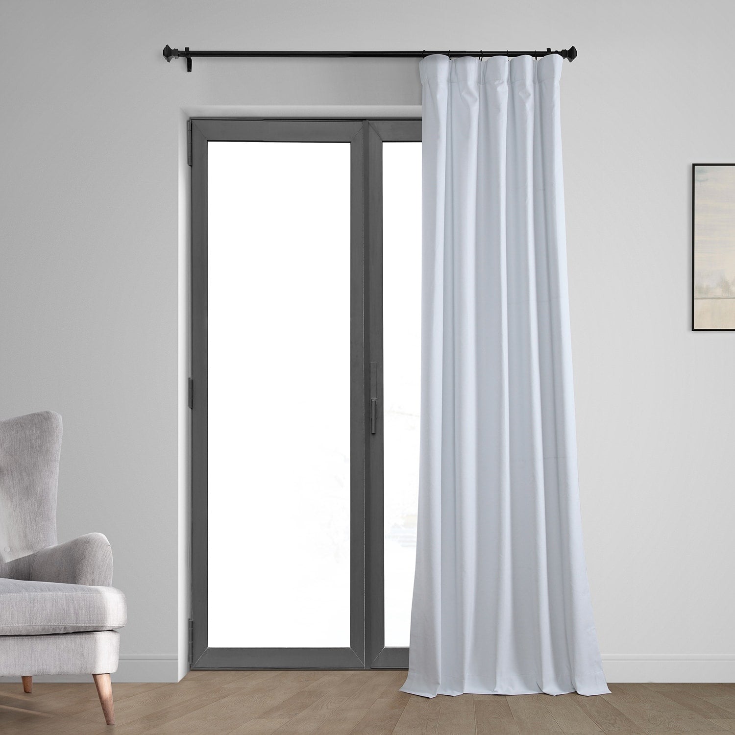 Exclusive Fabrics Vintage Thermal Cross Linen Weave Blackout Curtains (1 Panel)