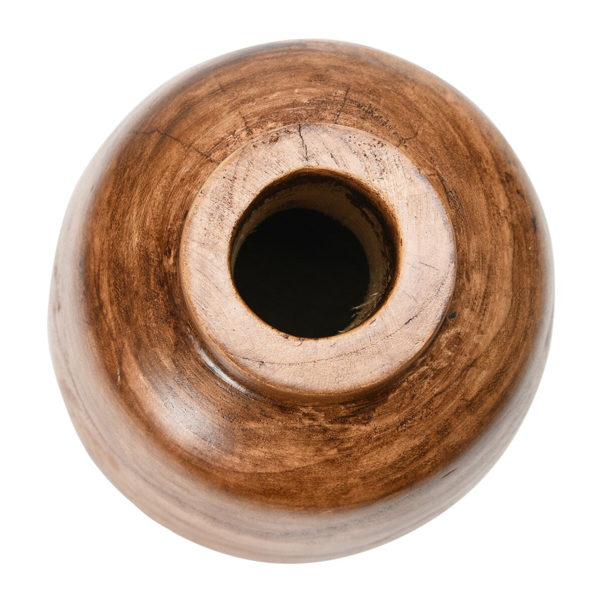 Paulownia Wood Vase, Brown