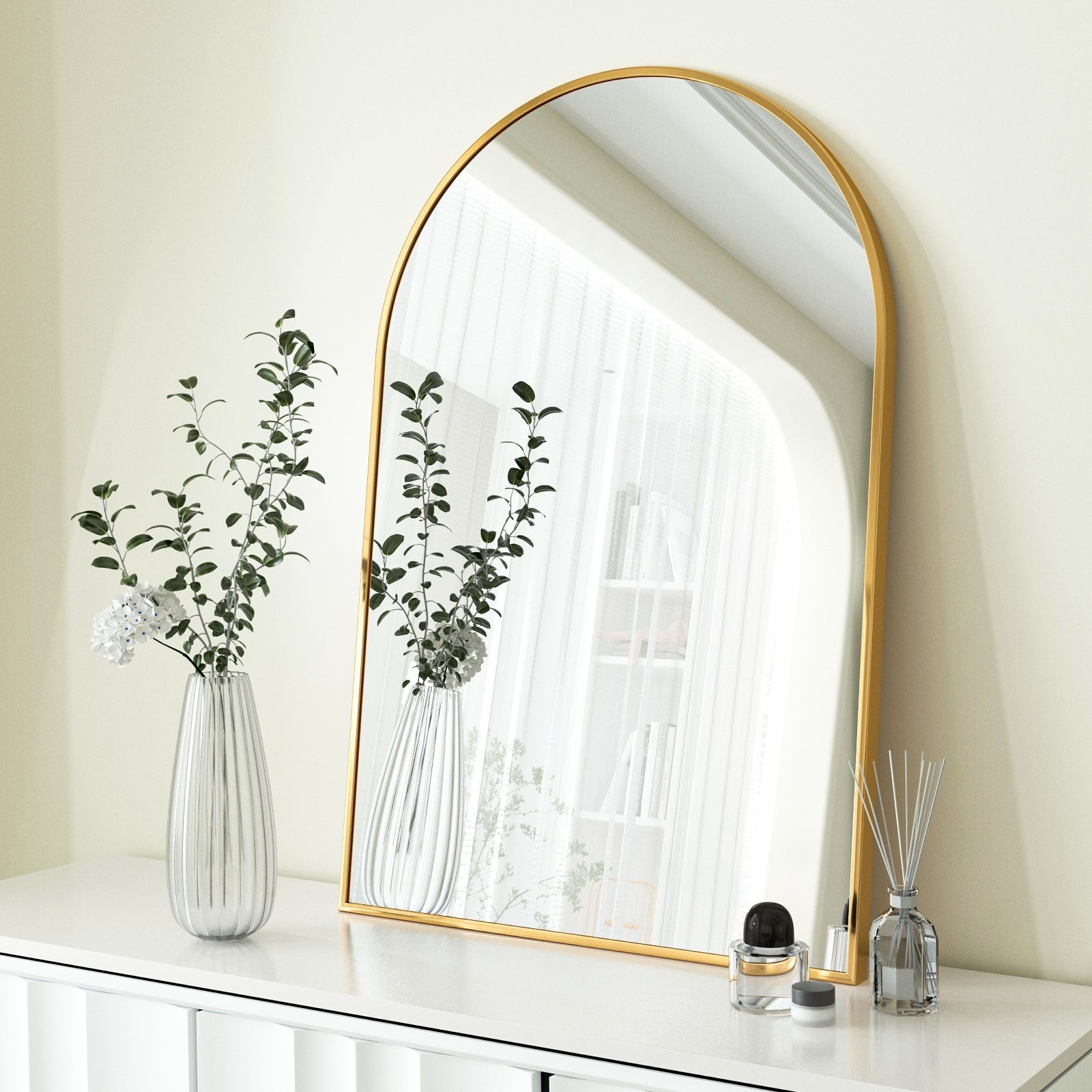 YVANLA Arch Bathroom Wall Mounted Vanity Mirror