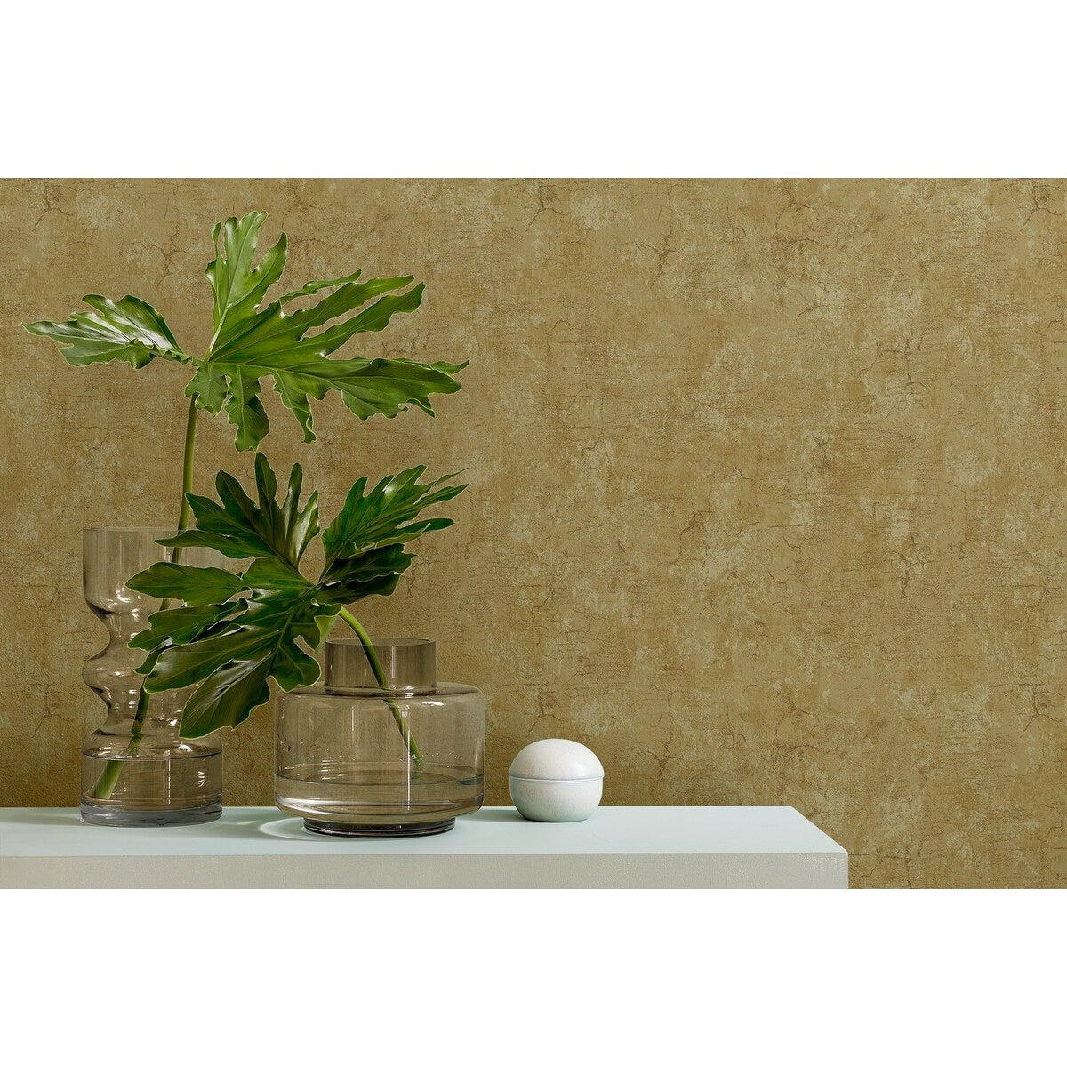 Seabrook Designs Sharla Faux Unpasted Wallpaper