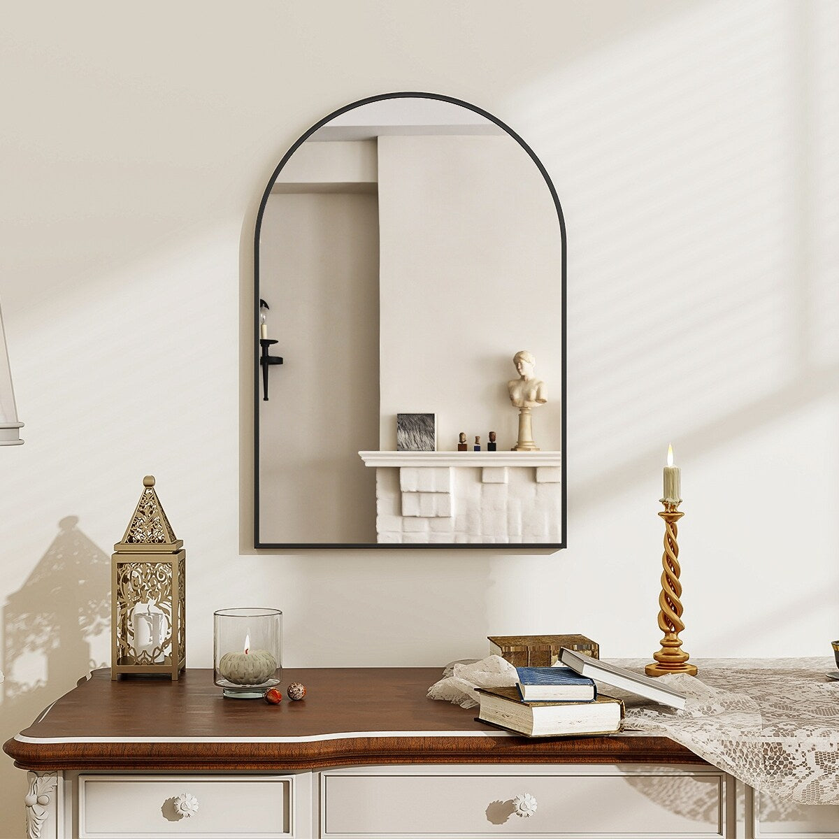 YVANLA Arch Bathroom Wall Mounted Vanity Mirror