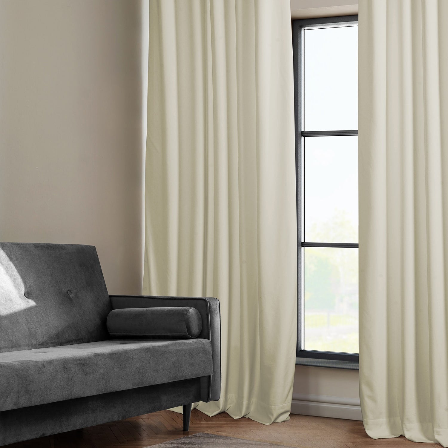 Exclusive Fabrics Plush Velvet Room Darkening Curtain (1 Panel)