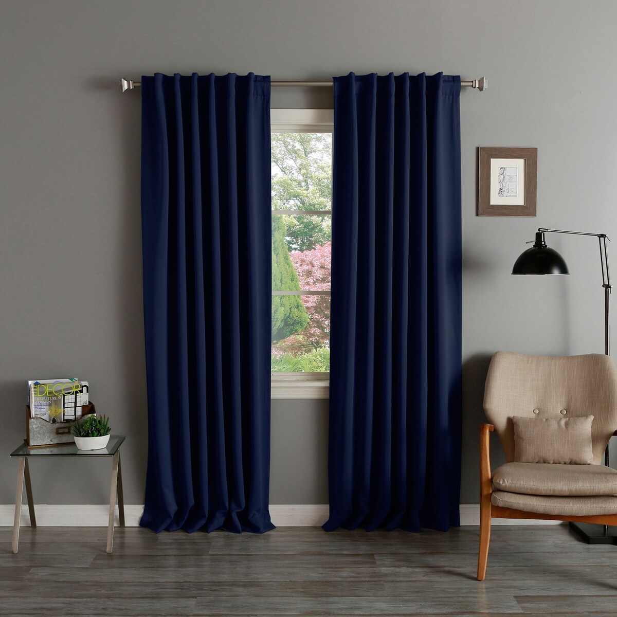 Aurora Home Insulated Thermal Blackout 84-inch Curtain Panel Pair - 52 x 84